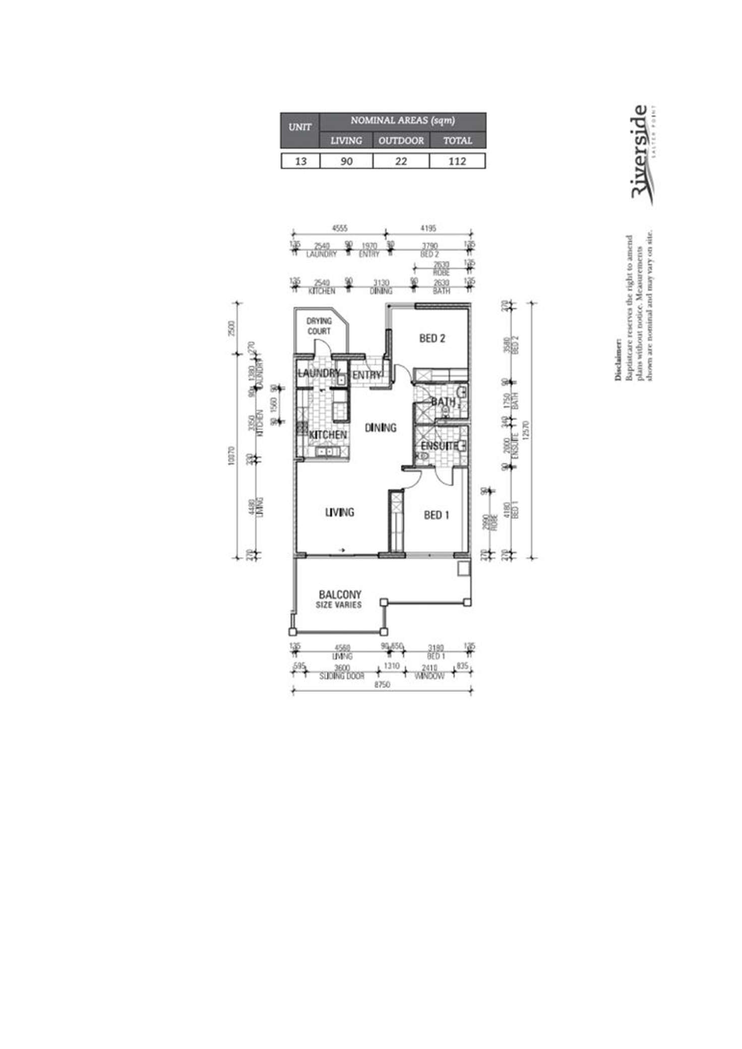 Floorplan of Homely retirement listing, Villa 13/10 Roebuck Drive, Salter Point WA 6152