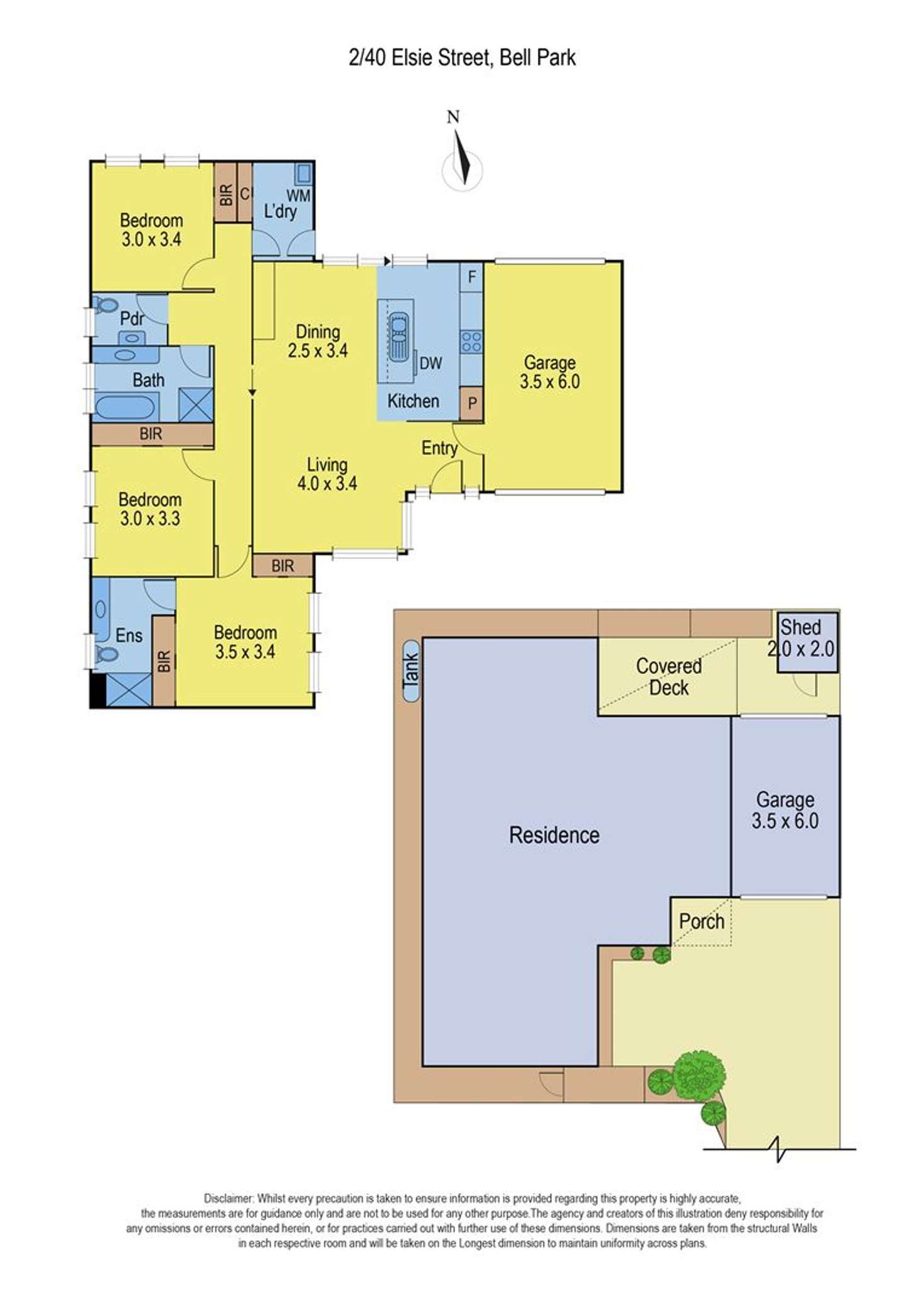Floorplan of Homely unit listing, 2/40 Elsie Street, Bell Park VIC 3215
