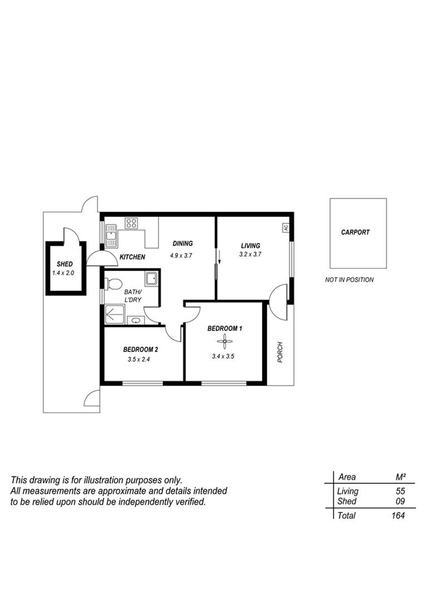 Floorplan of Homely unit listing, 16/17A Western Parade, Brooklyn Park SA 5032