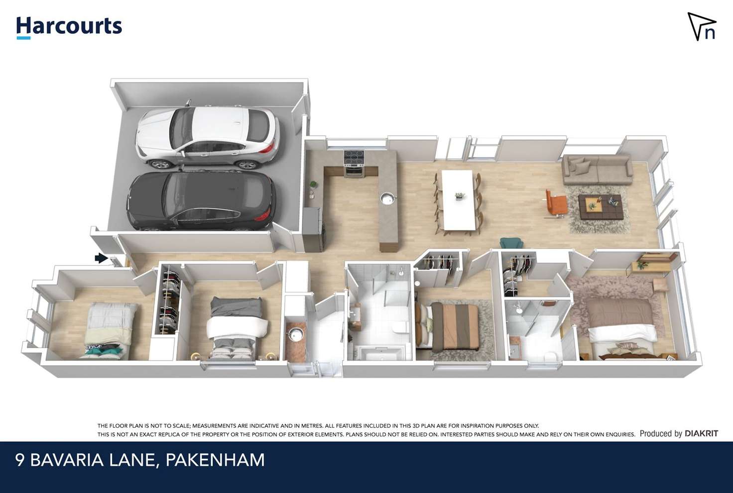 Floorplan of Homely house listing, 9 Bavaria Lane, Pakenham VIC 3810