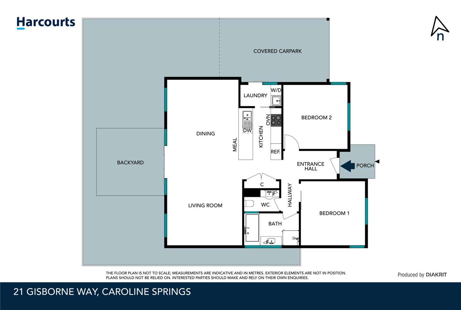 Floorplan of Homely house listing, 21 Gisborne Way, Caroline Springs VIC 3023