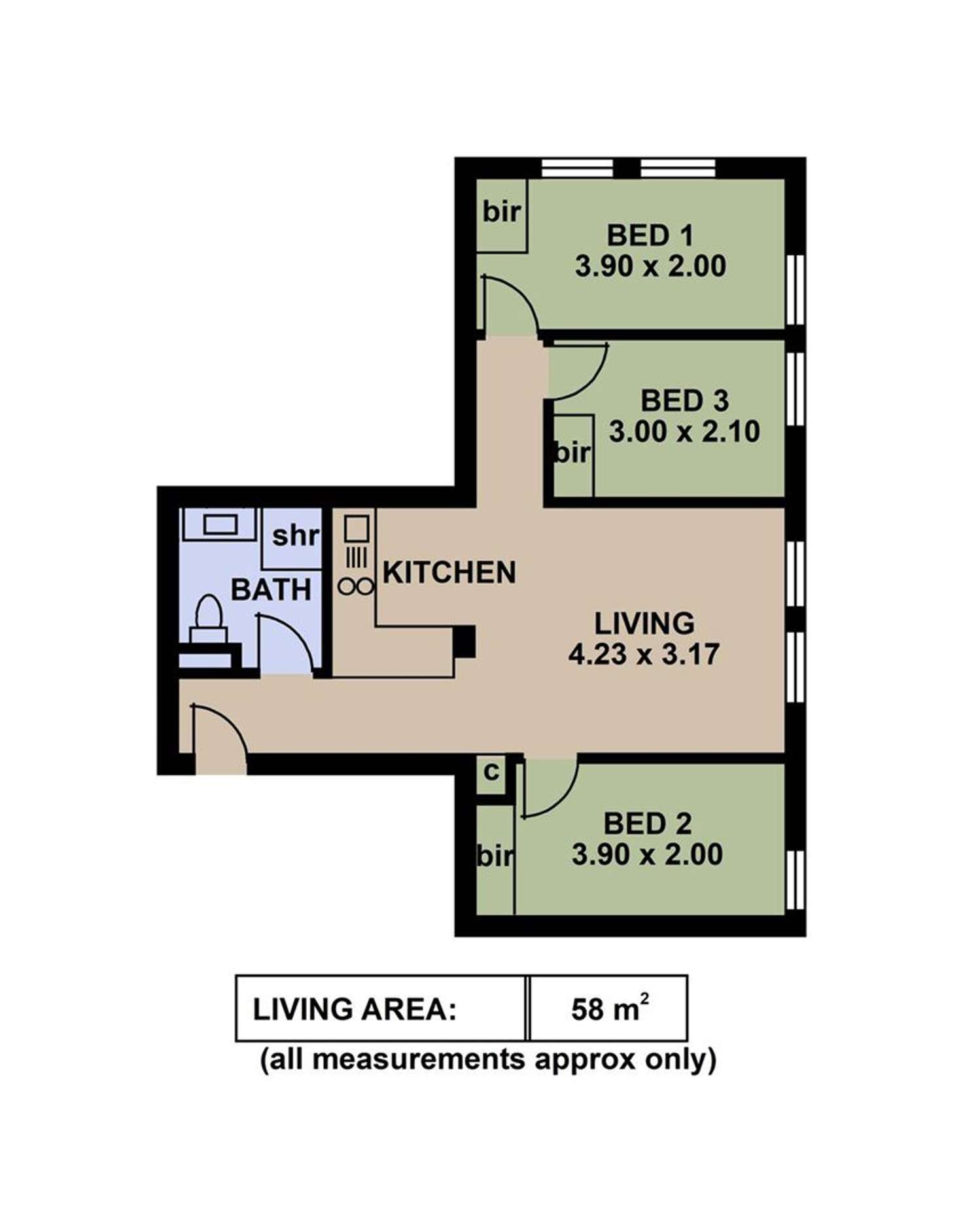 Floorplan of Homely apartment listing, 502/23 King William Street, Adelaide SA 5000