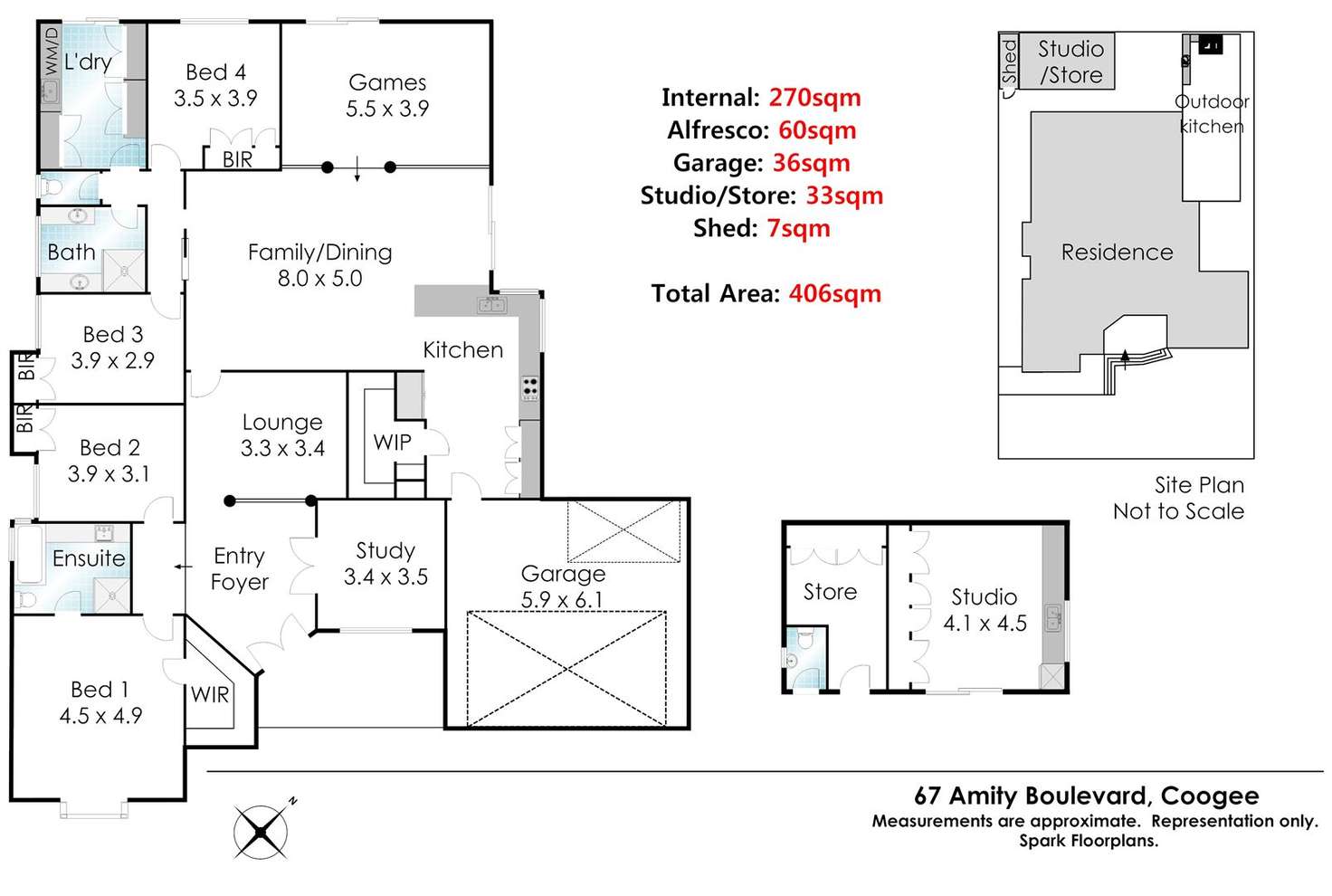 Floorplan of Homely house listing, 67 Amity Blvd, Coogee WA 6166