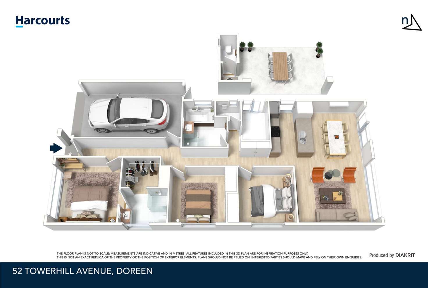 Floorplan of Homely house listing, 52 Towerhill Ave, Doreen VIC 3754
