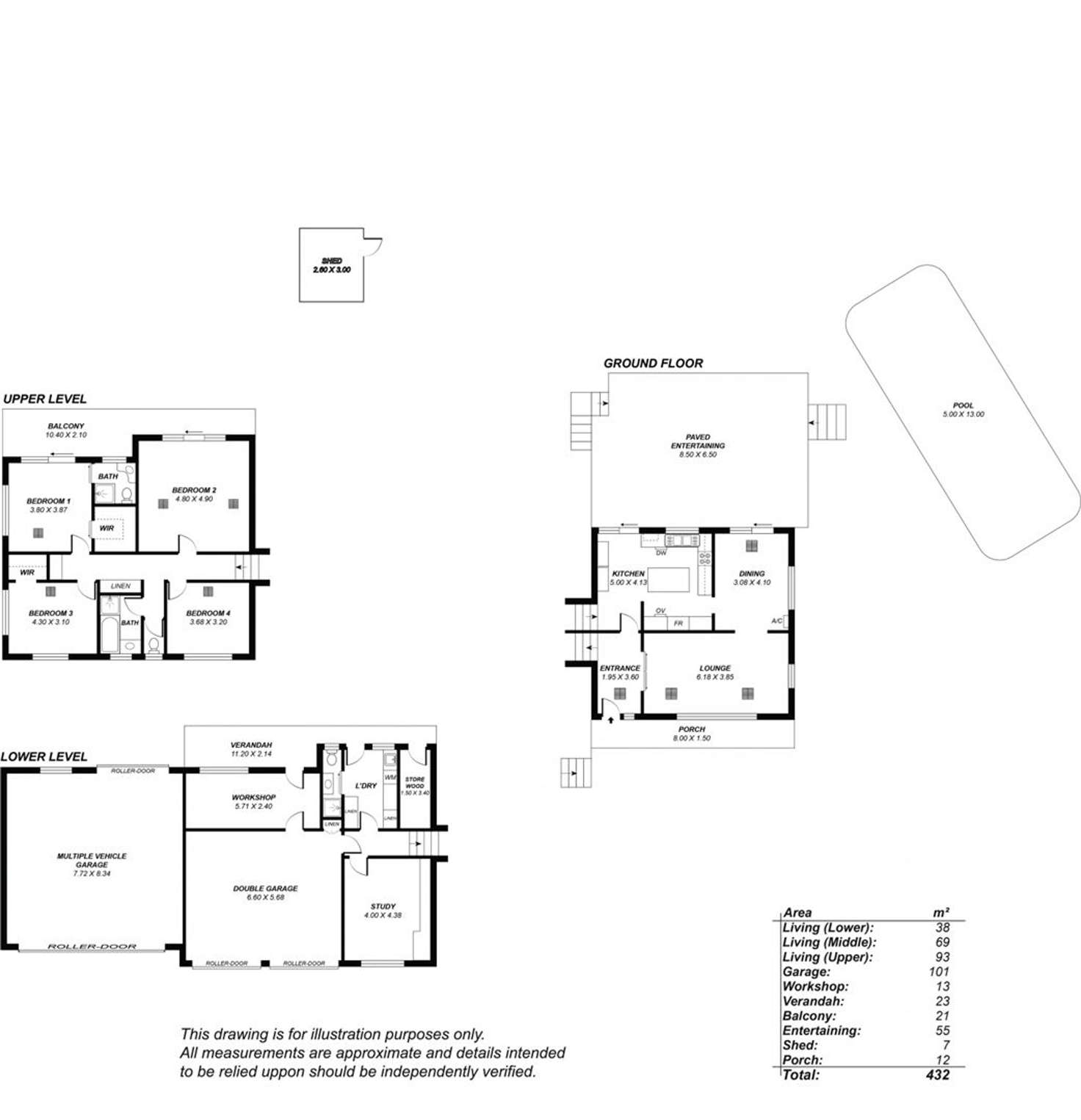 Floorplan of Homely house listing, 19 Treetop Terrace, Belair SA 5052
