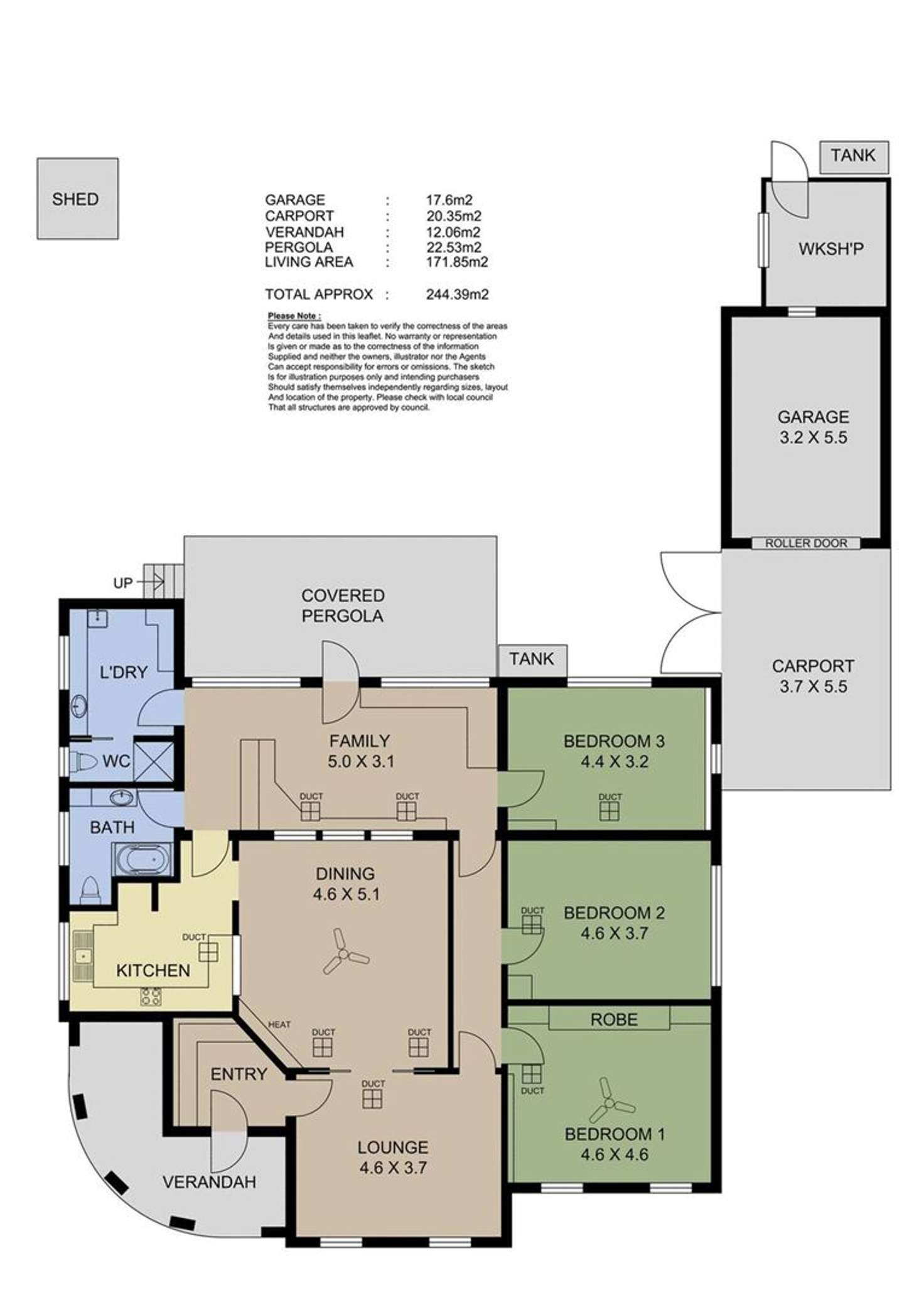 Floorplan of Homely house listing, 95 Springbank Road, Clapham SA 5062