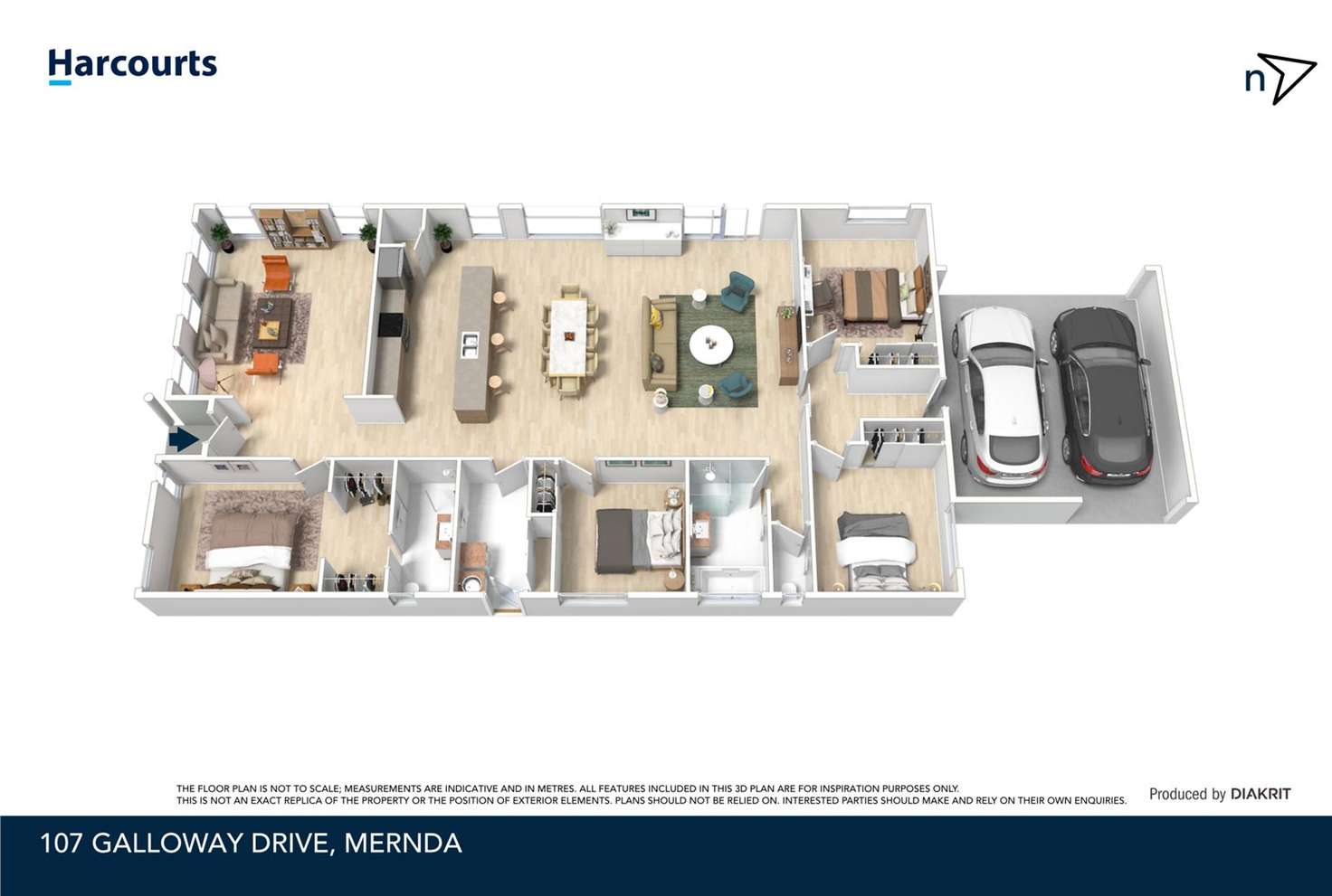Floorplan of Homely house listing, 107 Galloway Drive, Mernda VIC 3754