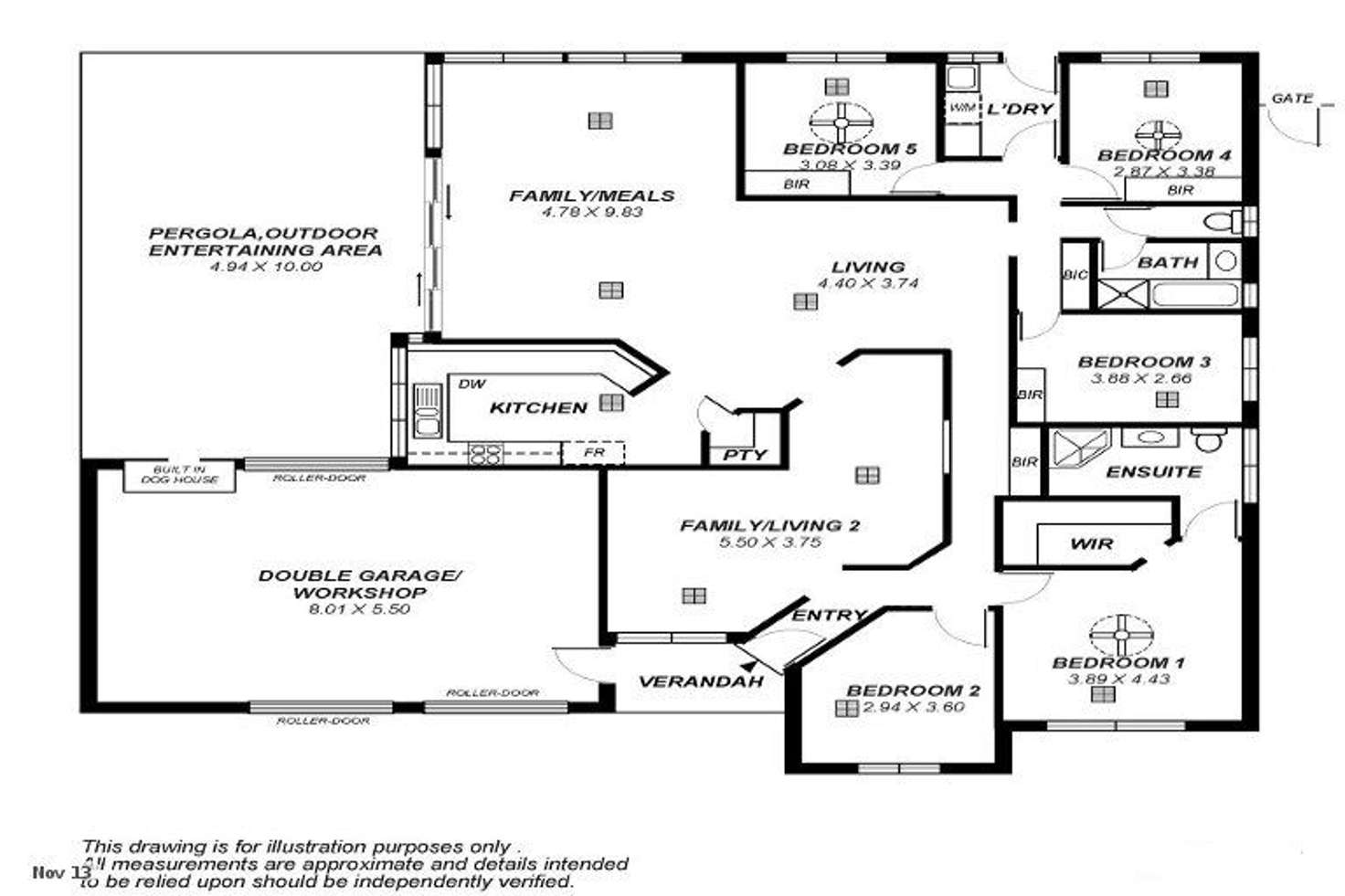 Floorplan of Homely house listing, 41 Trinity Drive, Evanston Park SA 5116