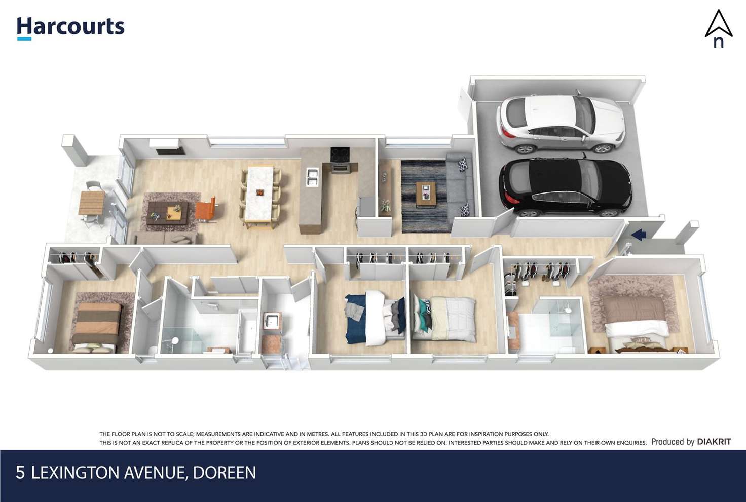 Floorplan of Homely house listing, 5 Lexington Avenue, Doreen VIC 3754