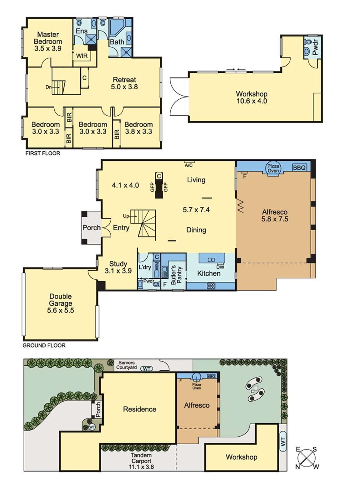 Floorplan of Homely house listing, 10 Pivot Place, Mill Park VIC 3082