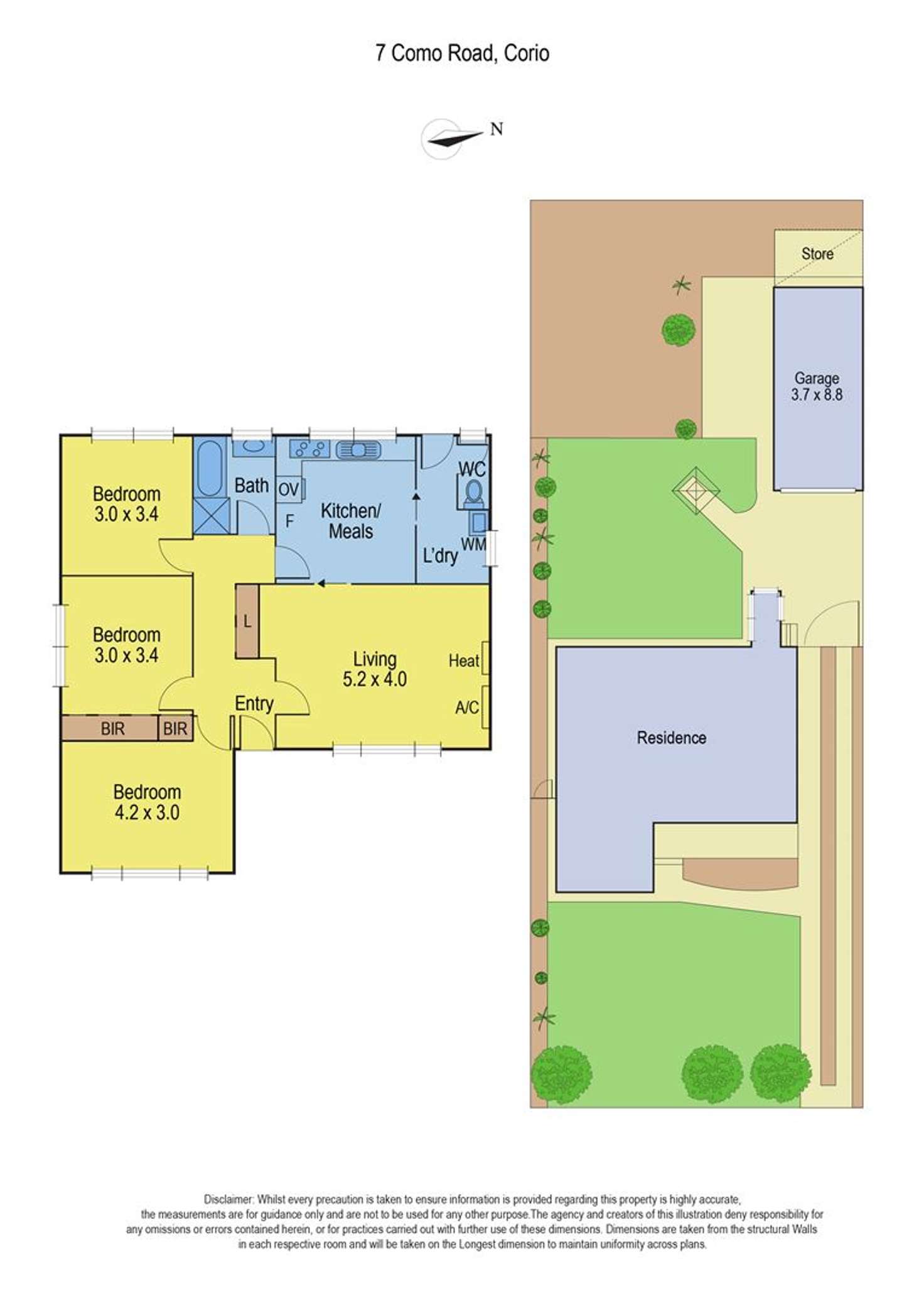 Floorplan of Homely house listing, 7 Como Road, Corio VIC 3214