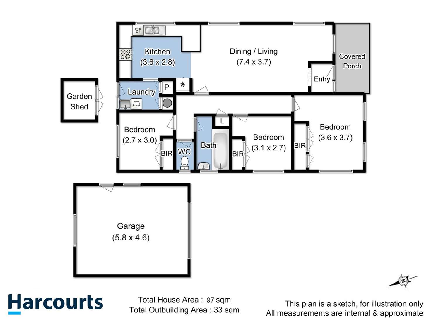 Floorplan of Homely house listing, 13 Woodlands Drive, Blackmans Bay TAS 7052