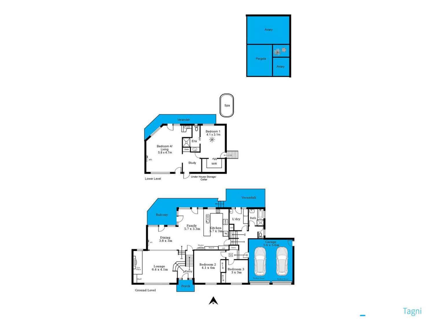 Floorplan of Homely house listing, 1 York Drive, Flagstaff Hill SA 5159