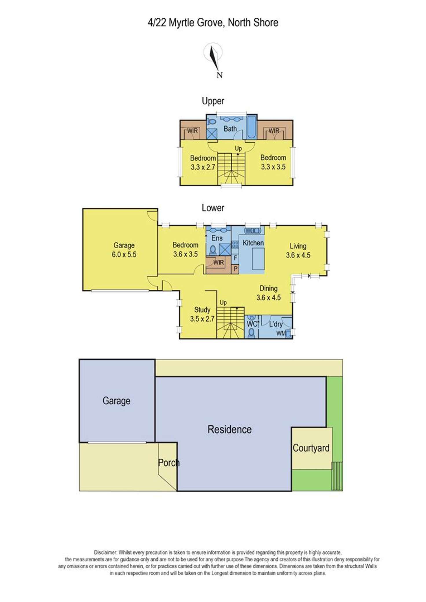 Floorplan of Homely townhouse listing, 4/22 Myrtle Grove, North Shore VIC 3214