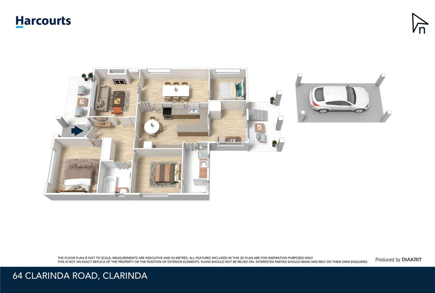 Floorplan of Homely house listing, 64 Clarinda Road, Clarinda VIC 3169