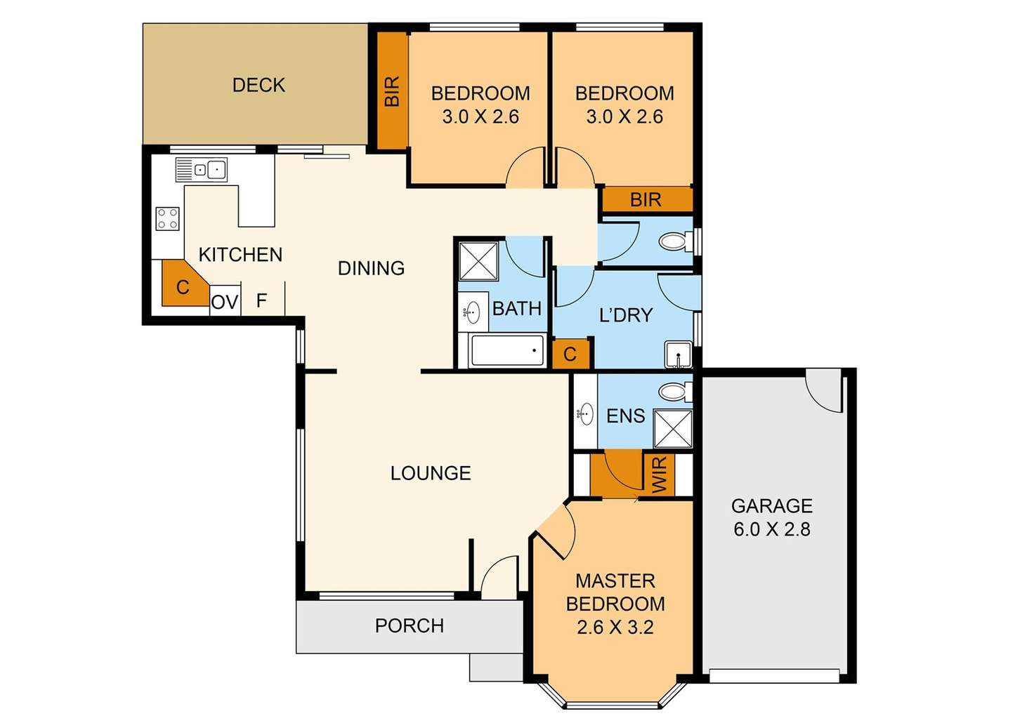 Floorplan of Homely unit listing, 3/1 Dorothy Grove, Ferntree Gully VIC 3156