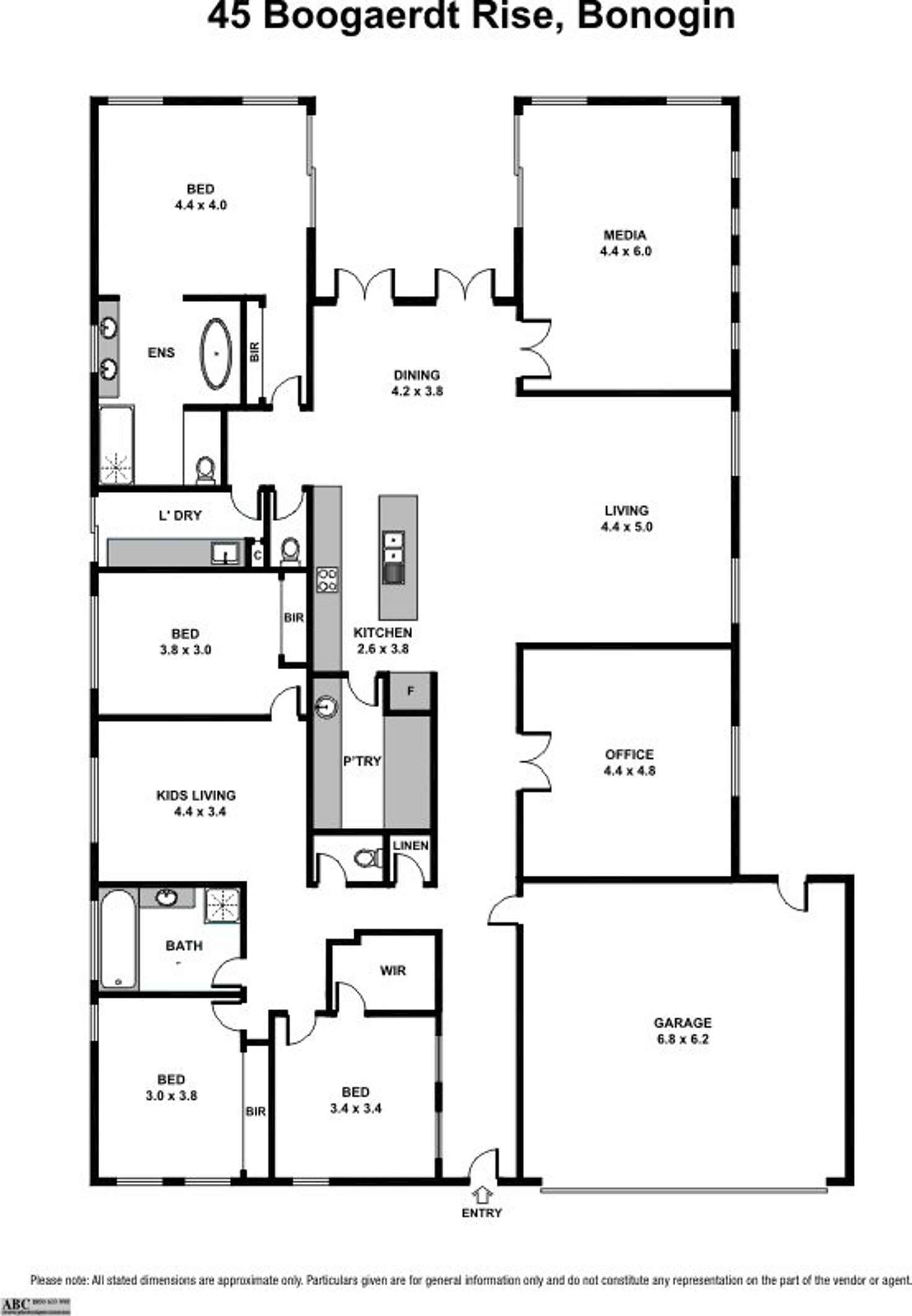 Floorplan of Homely house listing, 45 Boogaerdt Rise, Bonogin QLD 4213