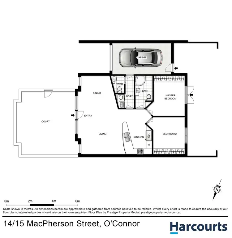Floorplan of Homely townhouse listing, 14/15 MacPherson Street, O'connor ACT 2602