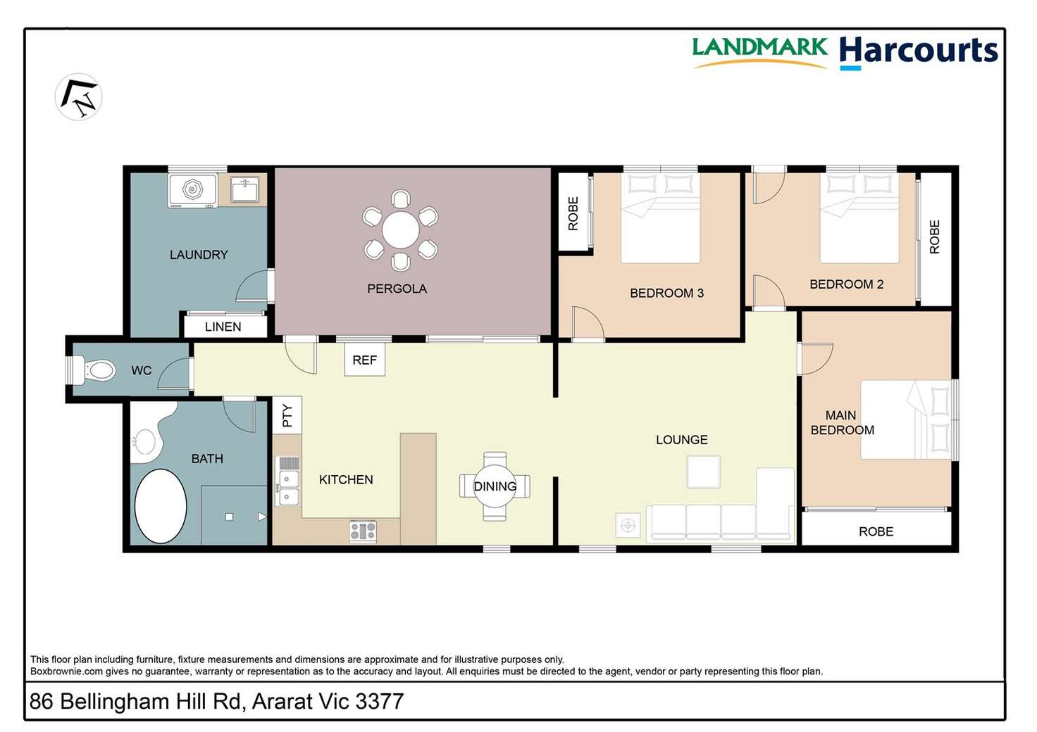 Floorplan of Homely house listing, 86 Bellingham Hill Road, Ararat VIC 3377