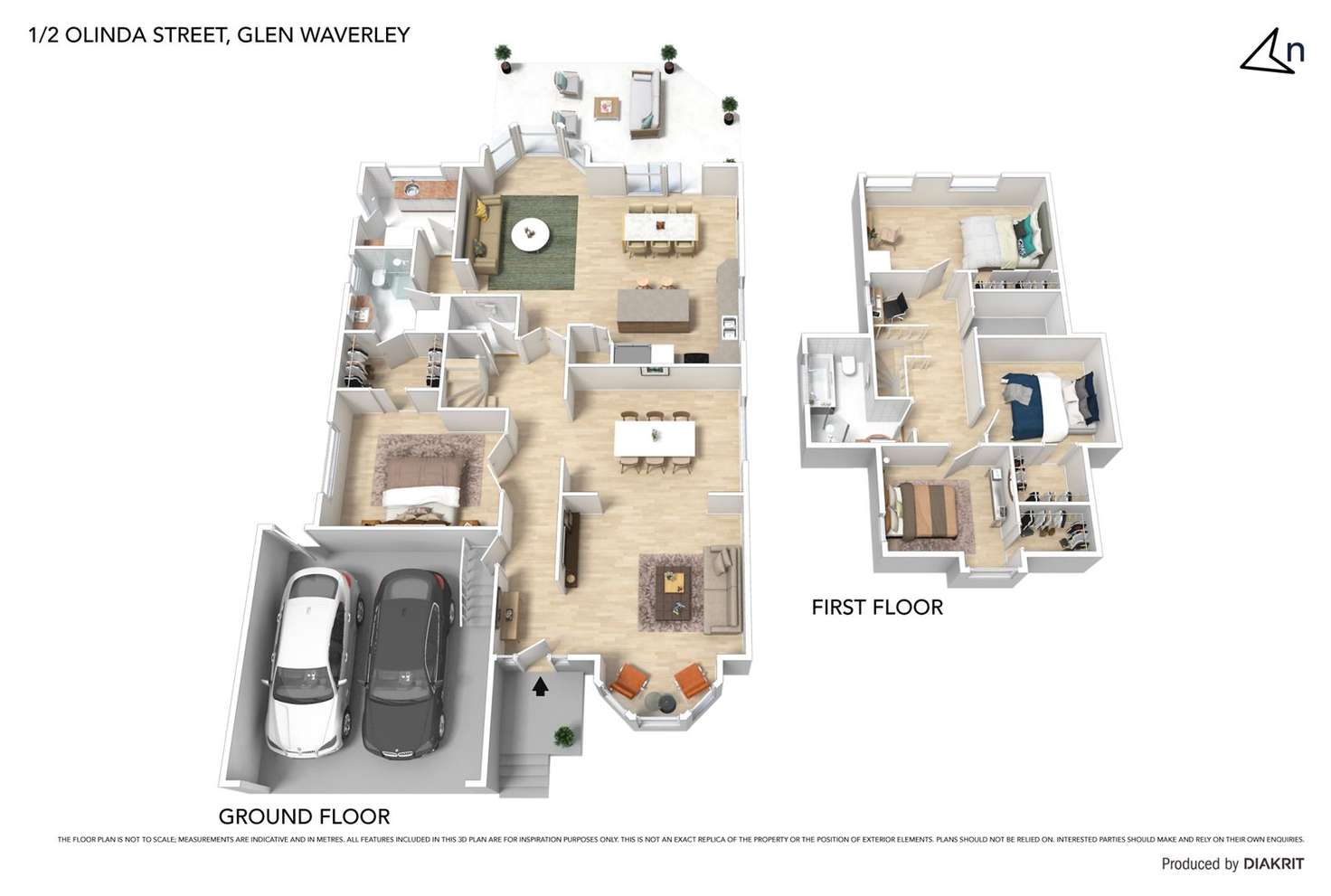 Floorplan of Homely townhouse listing, 1/2 Olinda Street, Glen Waverley VIC 3150