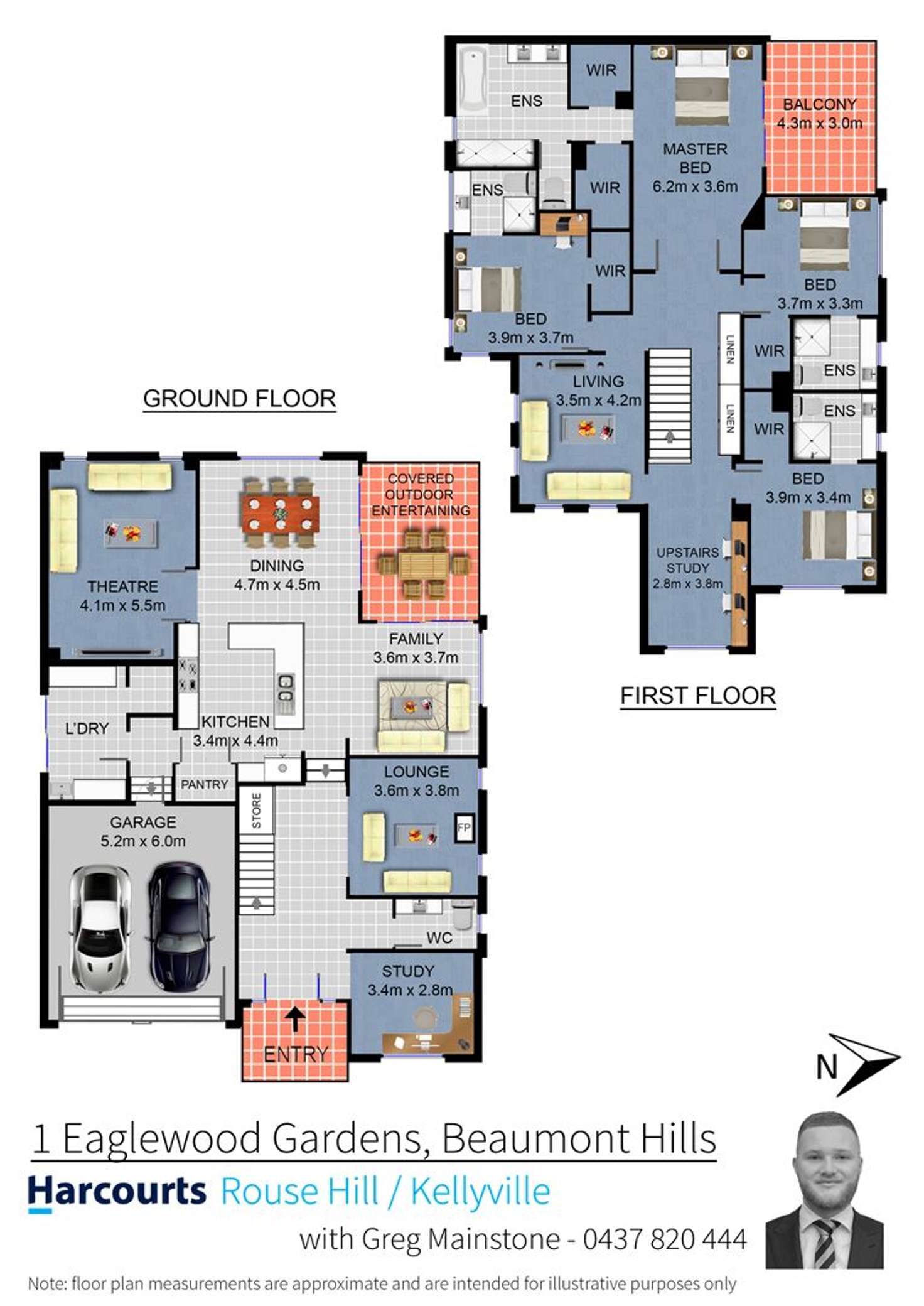 Floorplan of Homely house listing, 1 Eaglewood Gardens, Beaumont Hills NSW 2155