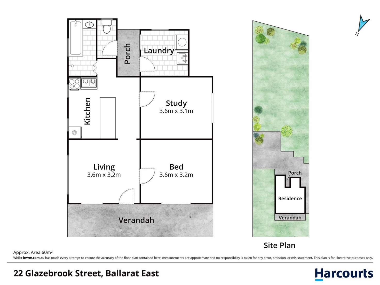 Floorplan of Homely house listing, 22 Glazebrook Street, Ballarat East VIC 3350