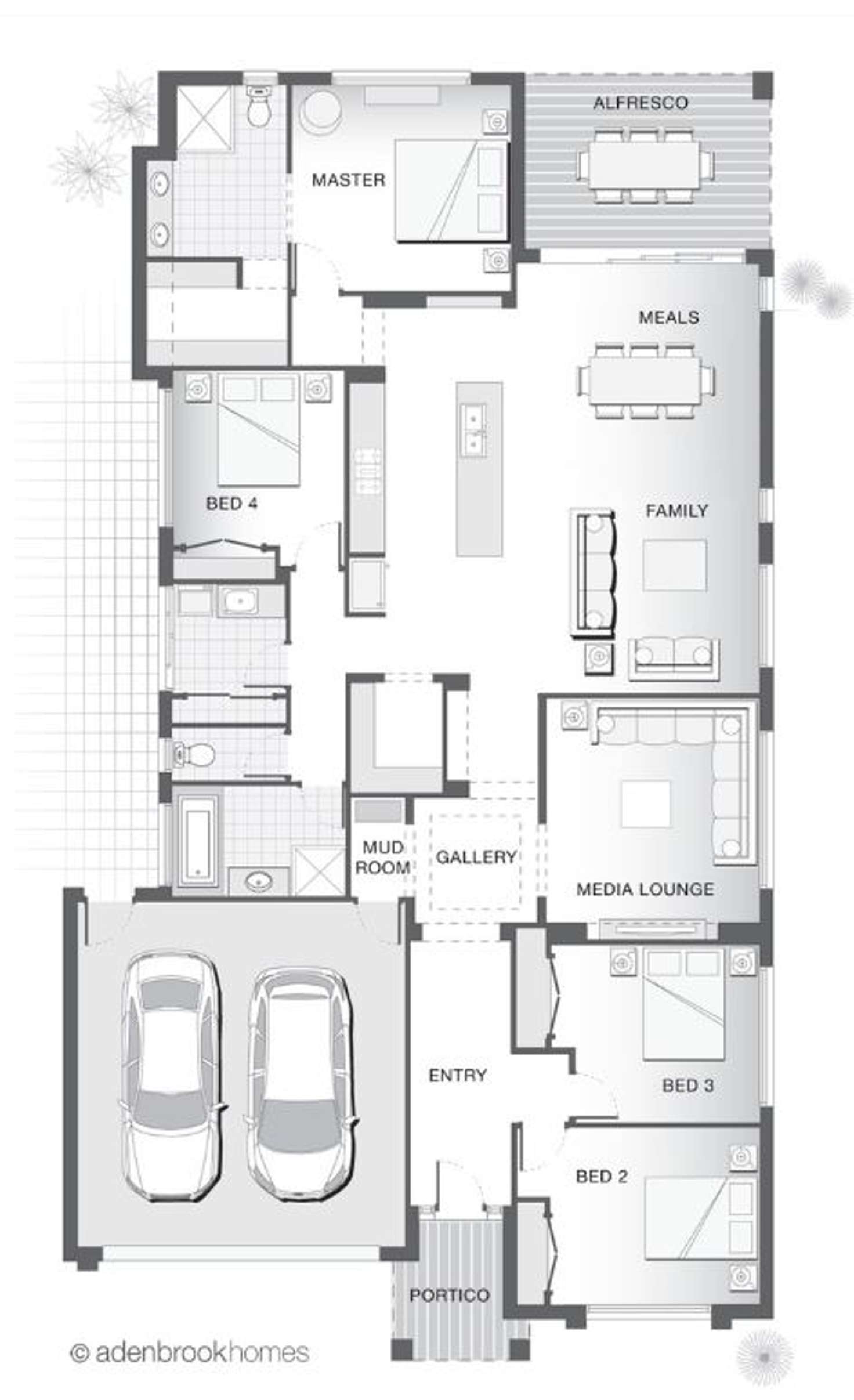 Floorplan of Homely house listing, 46 Atlantis Crescent, Gregory Hills NSW 2557