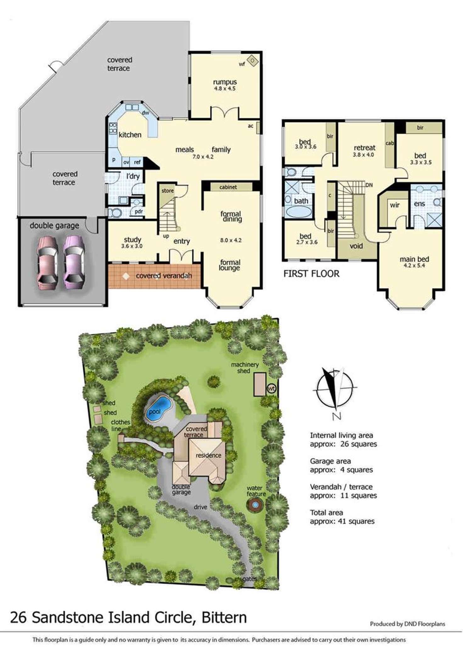 Floorplan of Homely acreageSemiRural listing, 26 Sandstone Island Circle, Bittern VIC 3918