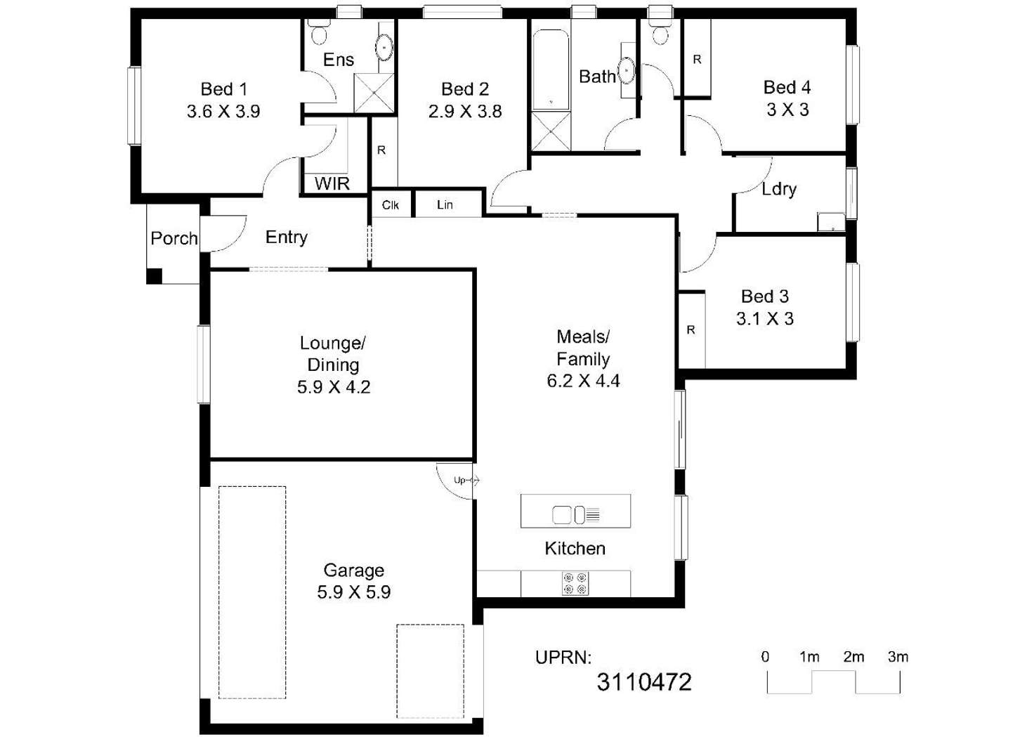 Floorplan of Homely house listing, (D.H.A) Defence Housing Australia, Burton SA 5110