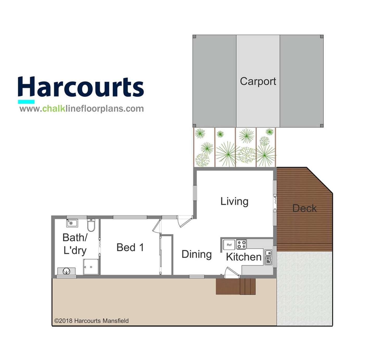 Floorplan of Homely unit listing, 6/20 Kitchen, Mansfield VIC 3722