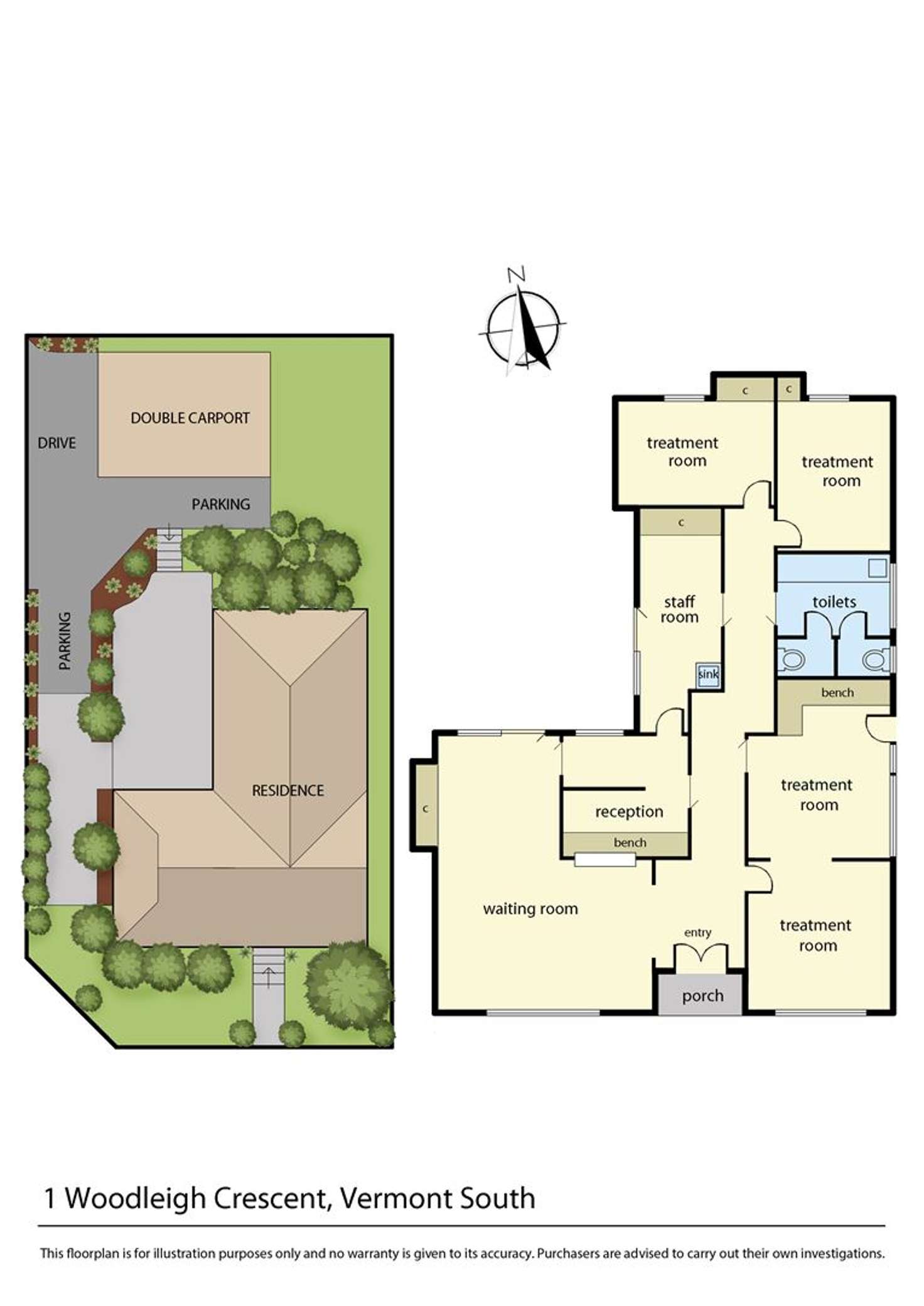 Floorplan of Homely house listing, 1 Woodleigh Crescent, Vermont South VIC 3133