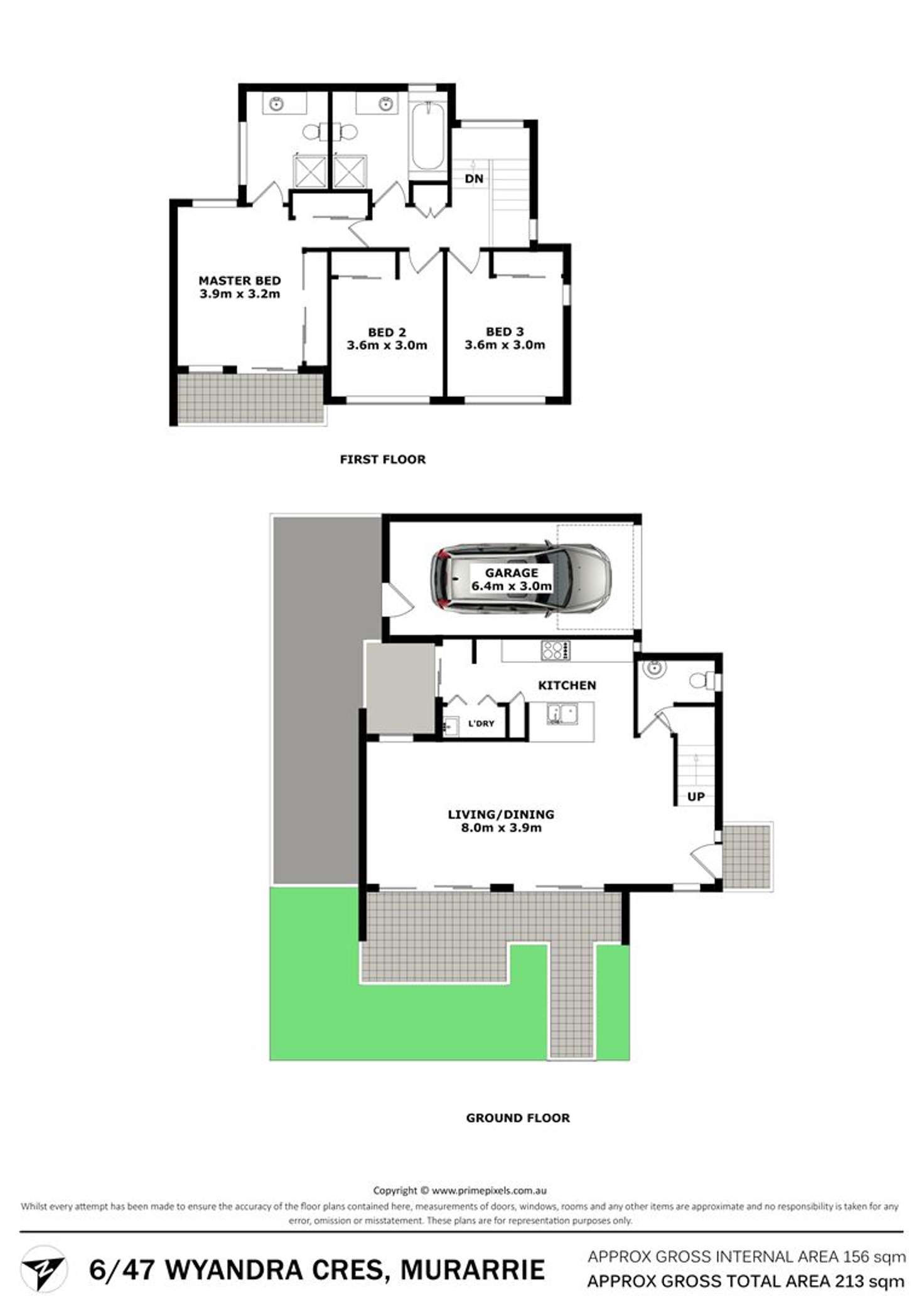 Floorplan of Homely townhouse listing, 6/47 Wyandra Crescent, Murarrie QLD 4172