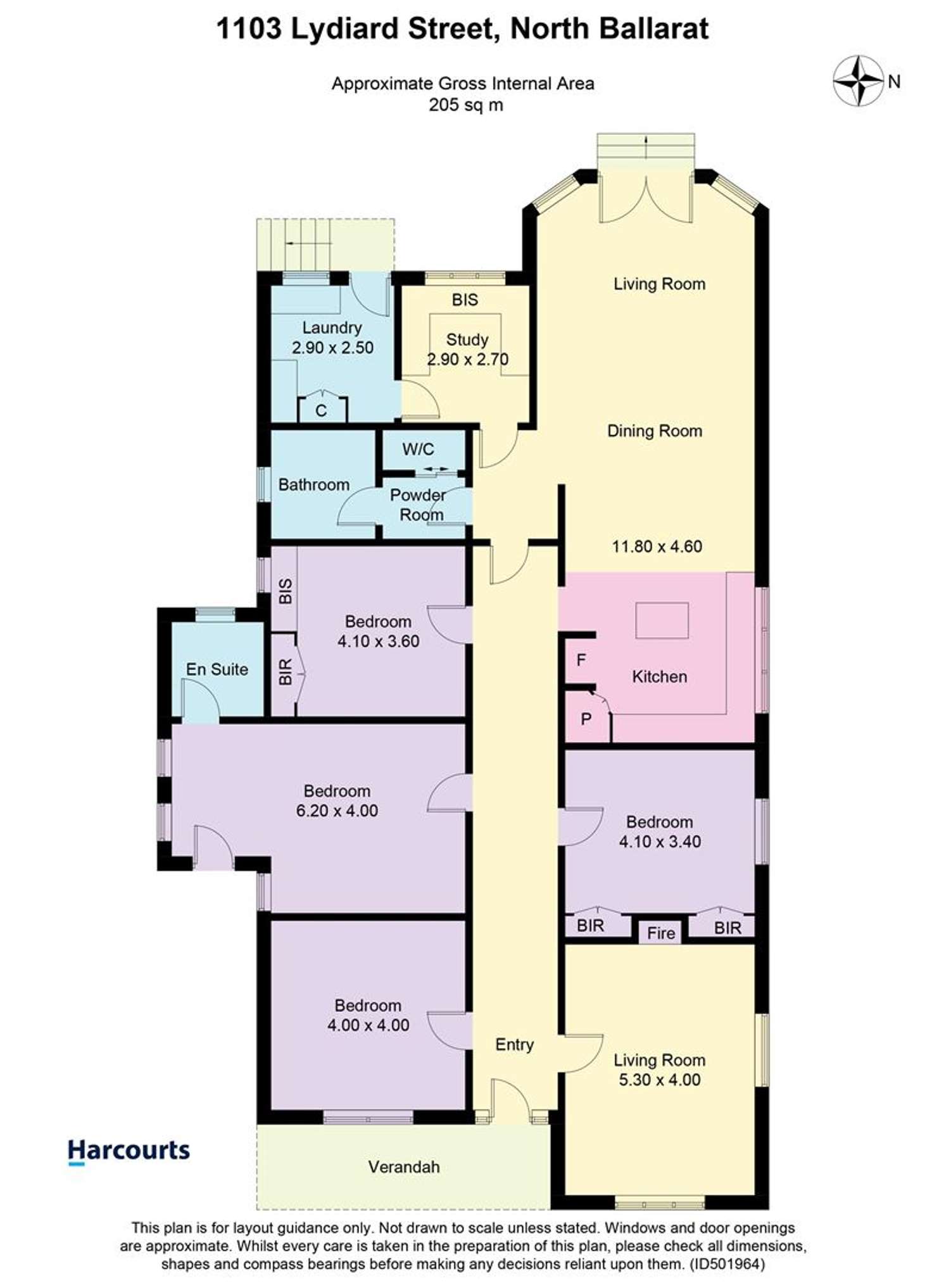Floorplan of Homely house listing, 1103 Lydiard Street North, Ballarat North VIC 3350