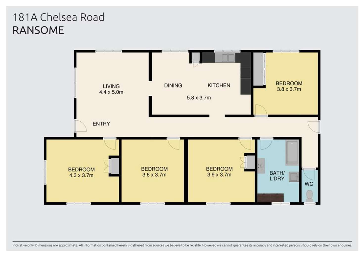 Floorplan of Homely house listing, 181a Chelsea Road, Ransome QLD 4154