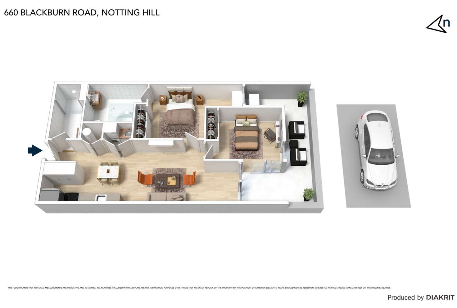 Floorplan of Homely apartment listing, 145/660 Blackburn Road, Notting Hill VIC 3168