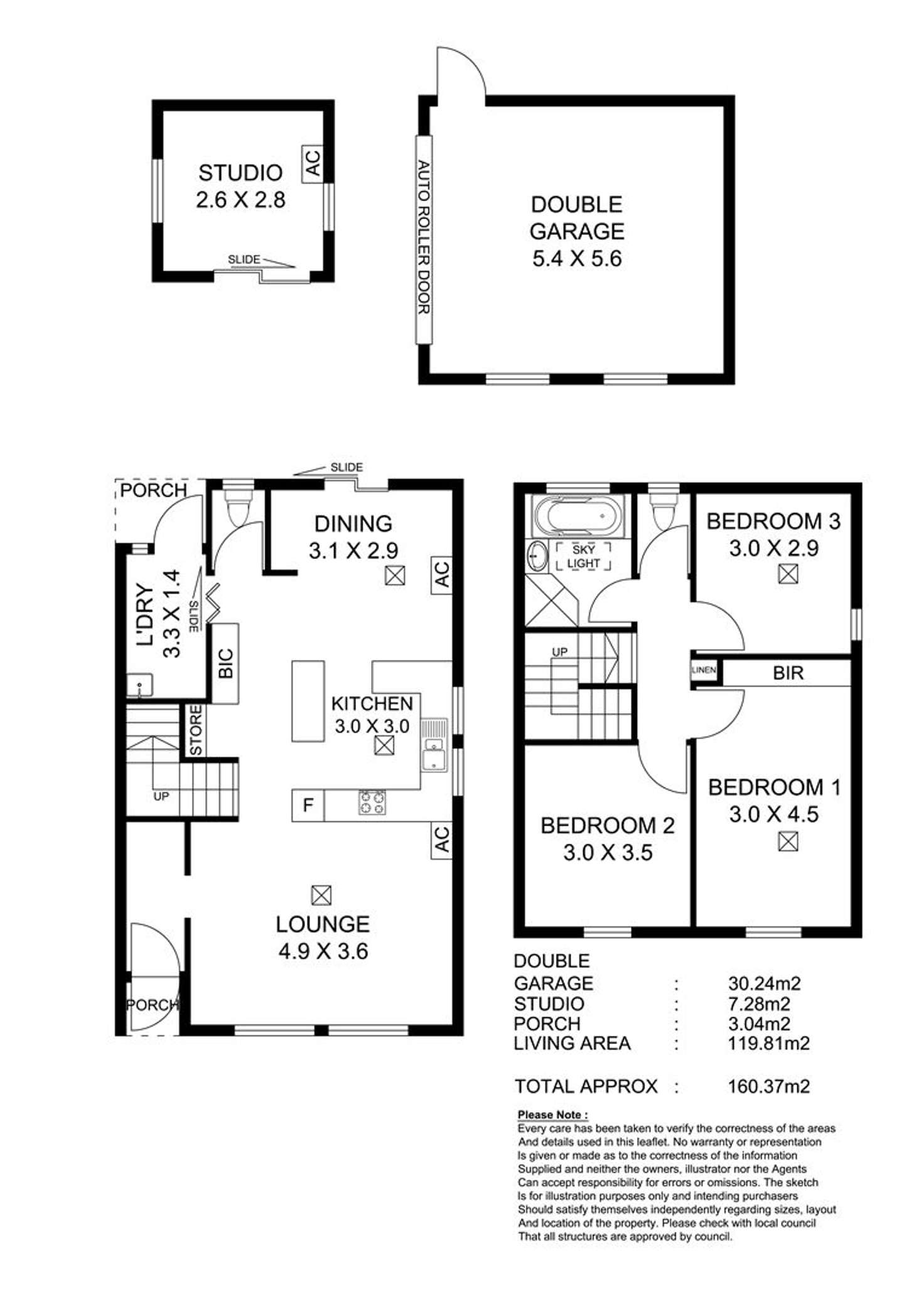 Floorplan of Homely townhouse listing, 2/559 Greenhill Road, Burnside SA 5066