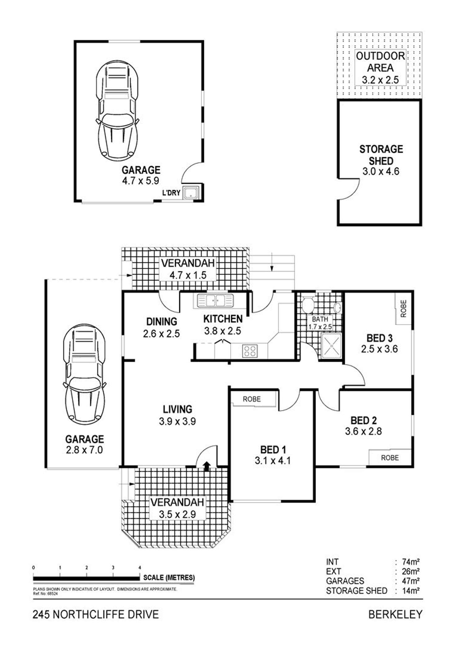 Floorplan of Homely house listing, 245 Northcliffe Drive, Berkeley NSW 2506