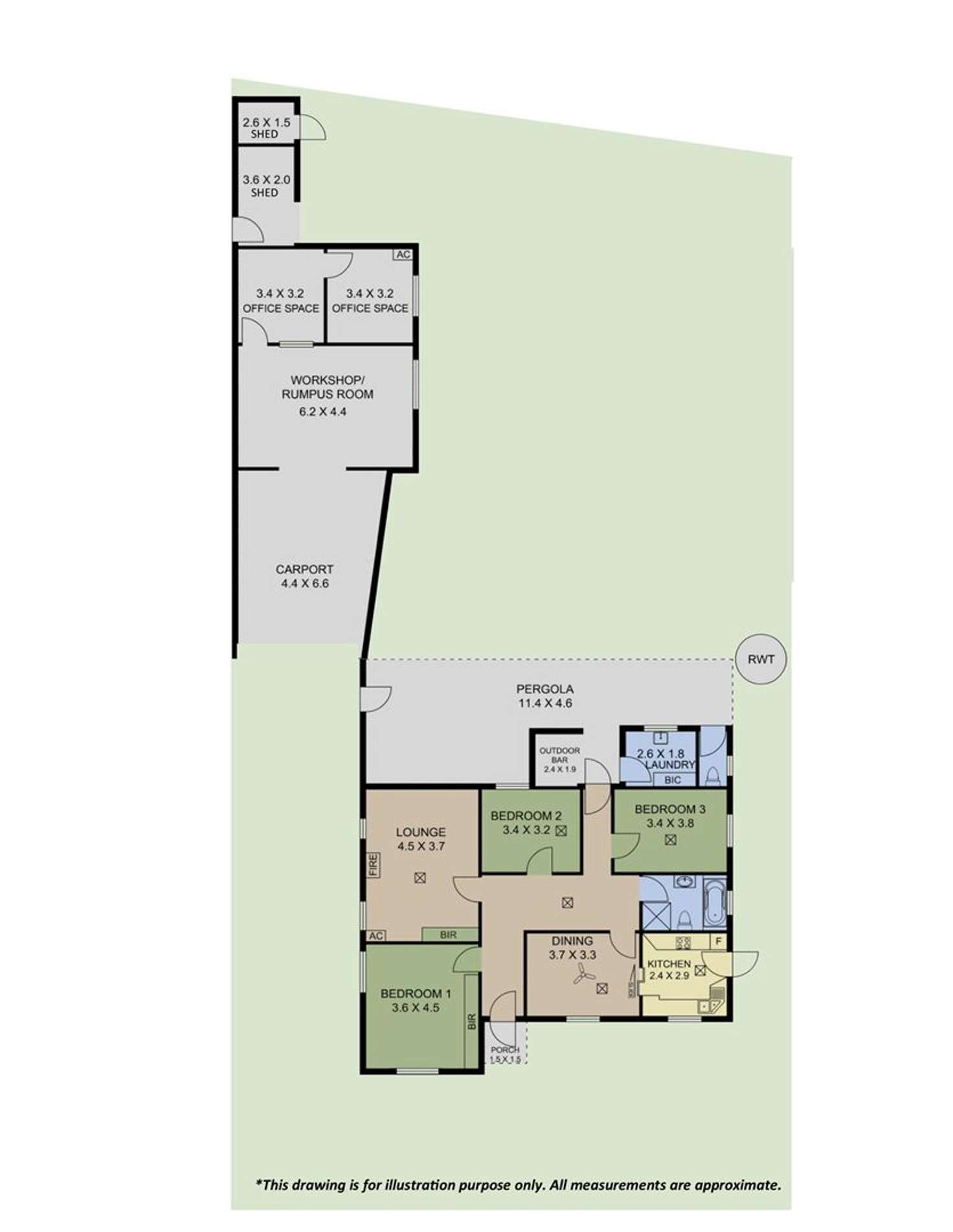 Floorplan of Homely house listing, 19 West Street, Ascot Park SA 5043