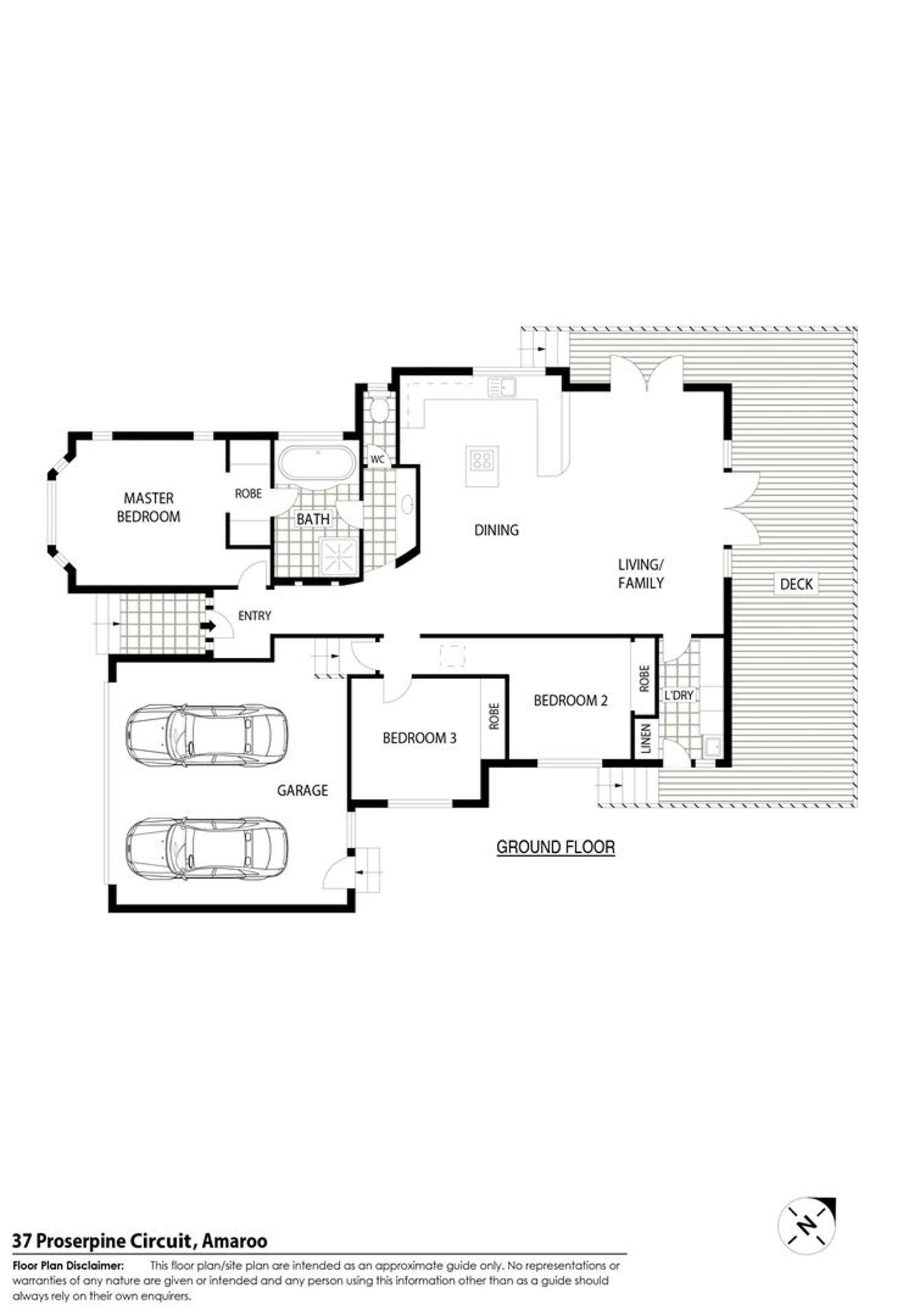 Floorplan of Homely house listing, 37 Proserpine Circuit, Amaroo ACT 2914