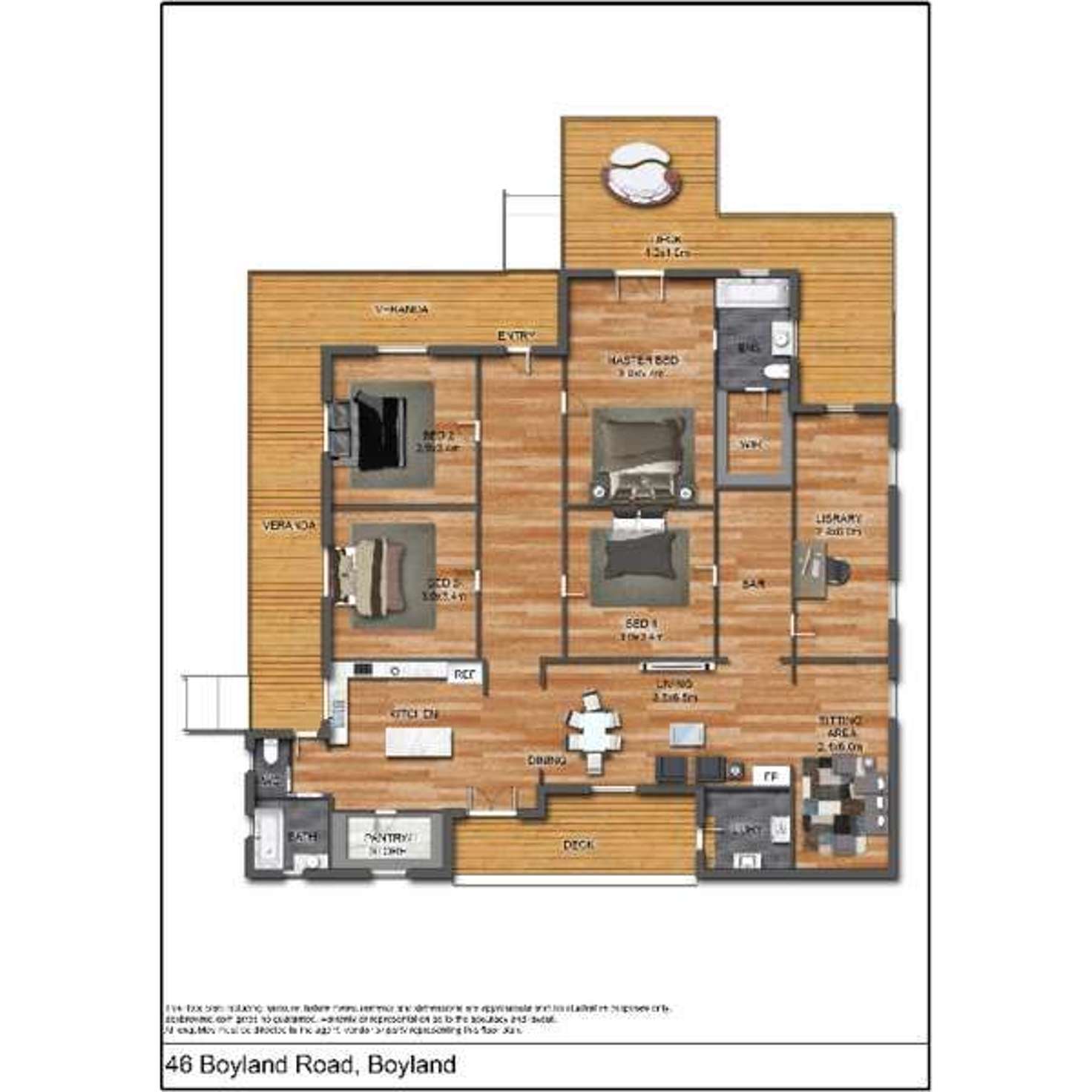 Floorplan of Homely acreageSemiRural listing, 46 Boyland Road, Boyland QLD 4275