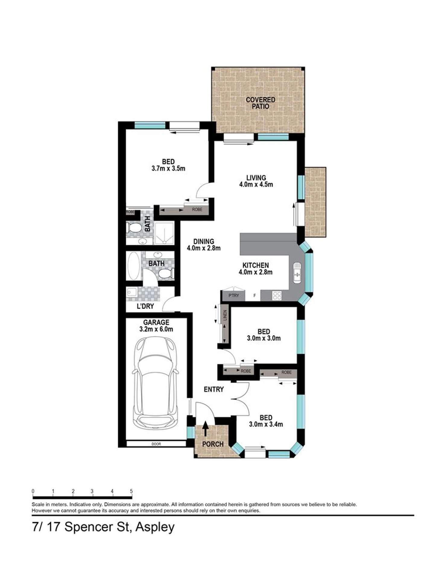 Floorplan of Homely villa listing, 7/17 Spencer St, Aspley QLD 4034