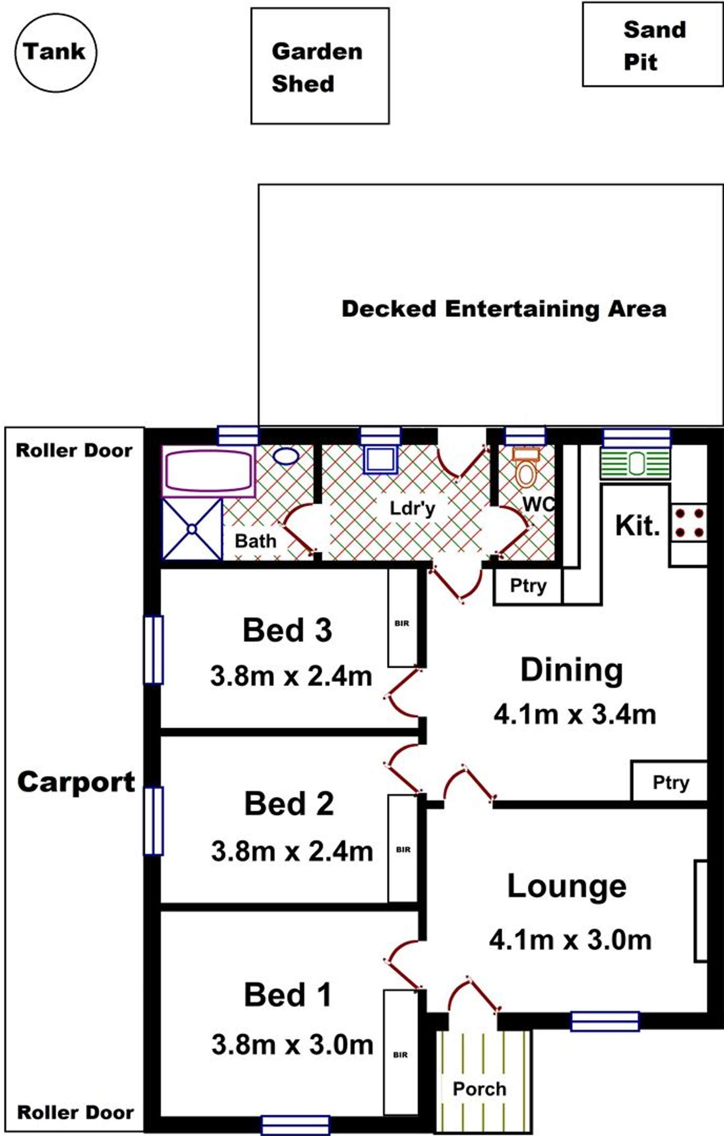 Floorplan of Homely house listing, 24 Elgin Avenue, Evanston SA 5116