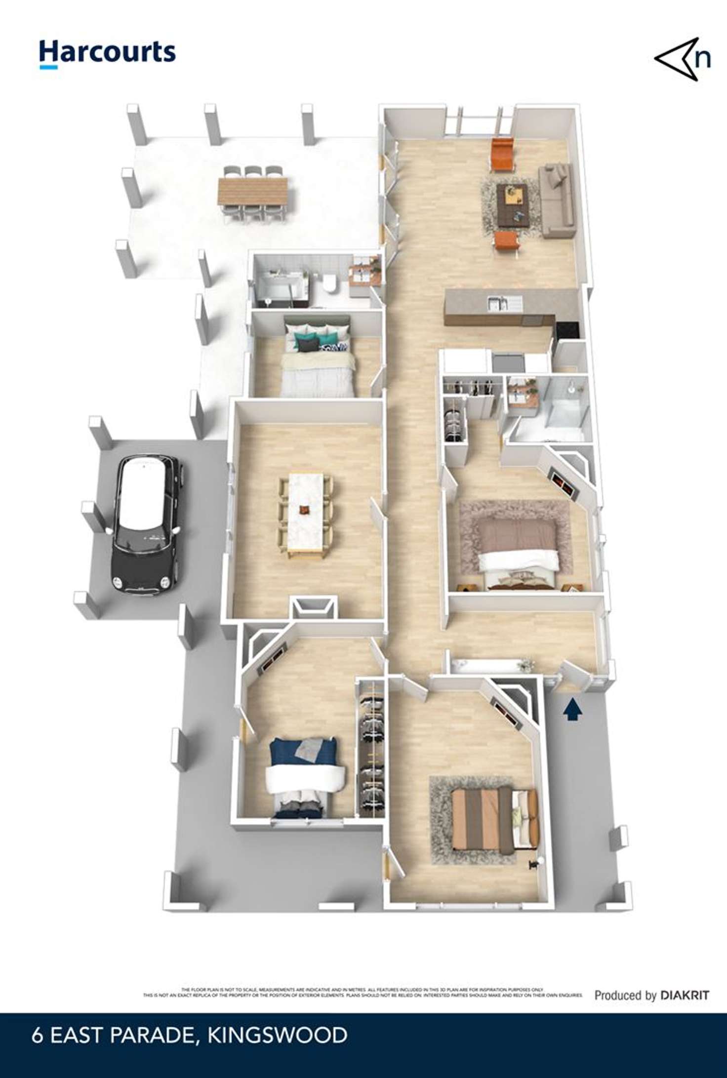 Floorplan of Homely house listing, 6 East Parade, Kingswood SA 5062