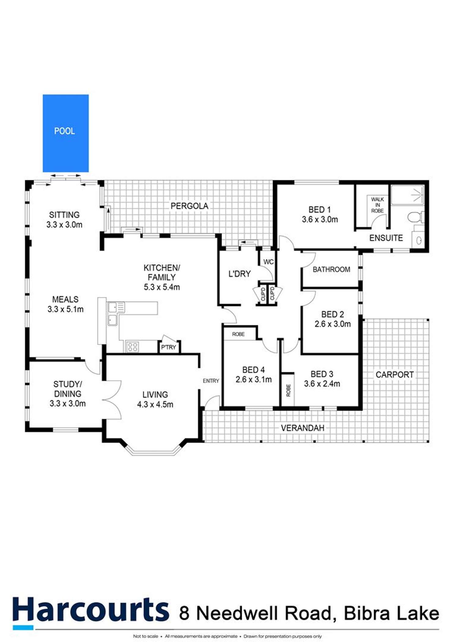 Floorplan of Homely house listing, 8 Needwell Road, Bibra Lake WA 6163