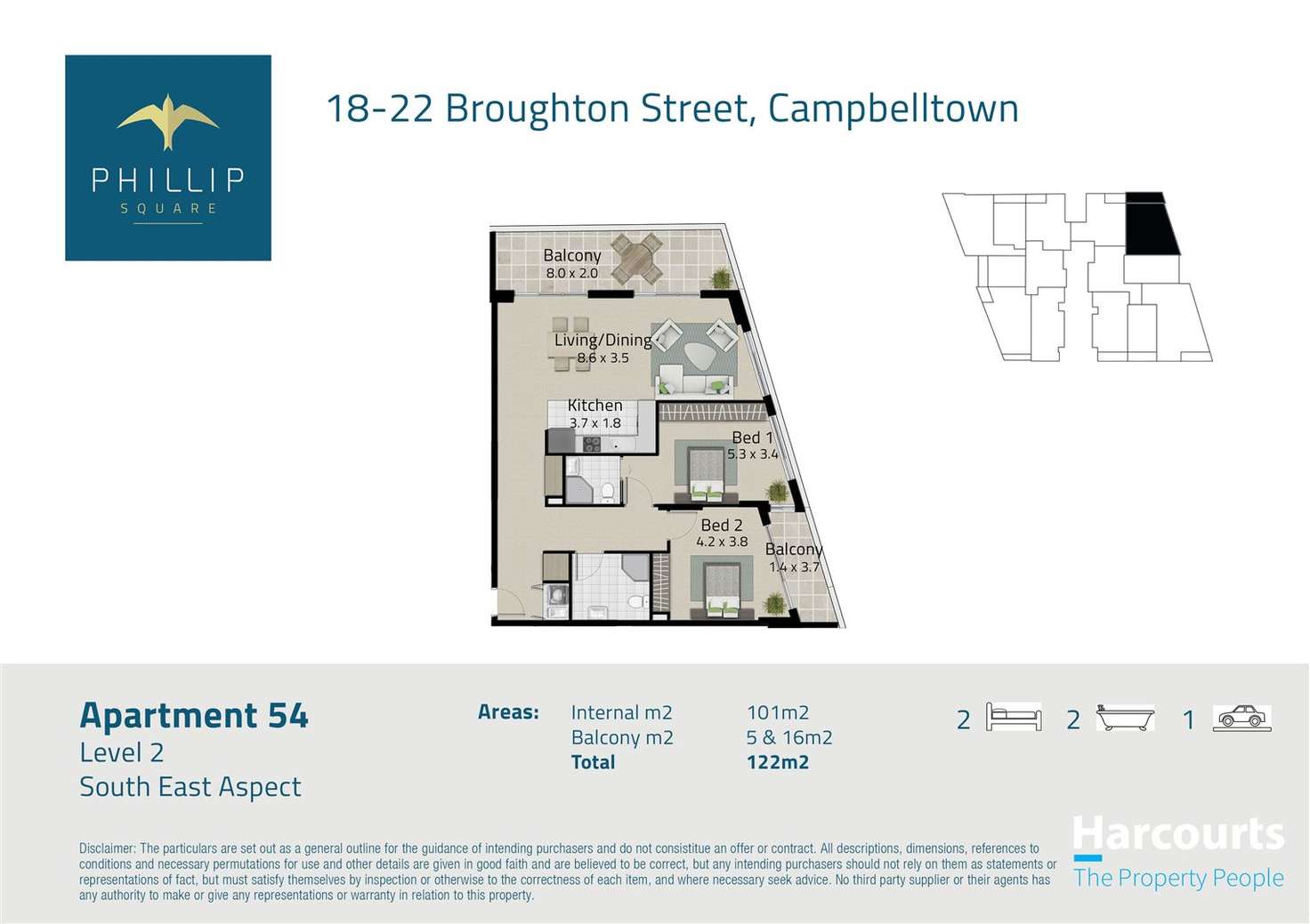 Floorplan of Homely apartment listing, 54/18-22 Broughton Street, Campbelltown NSW 2560