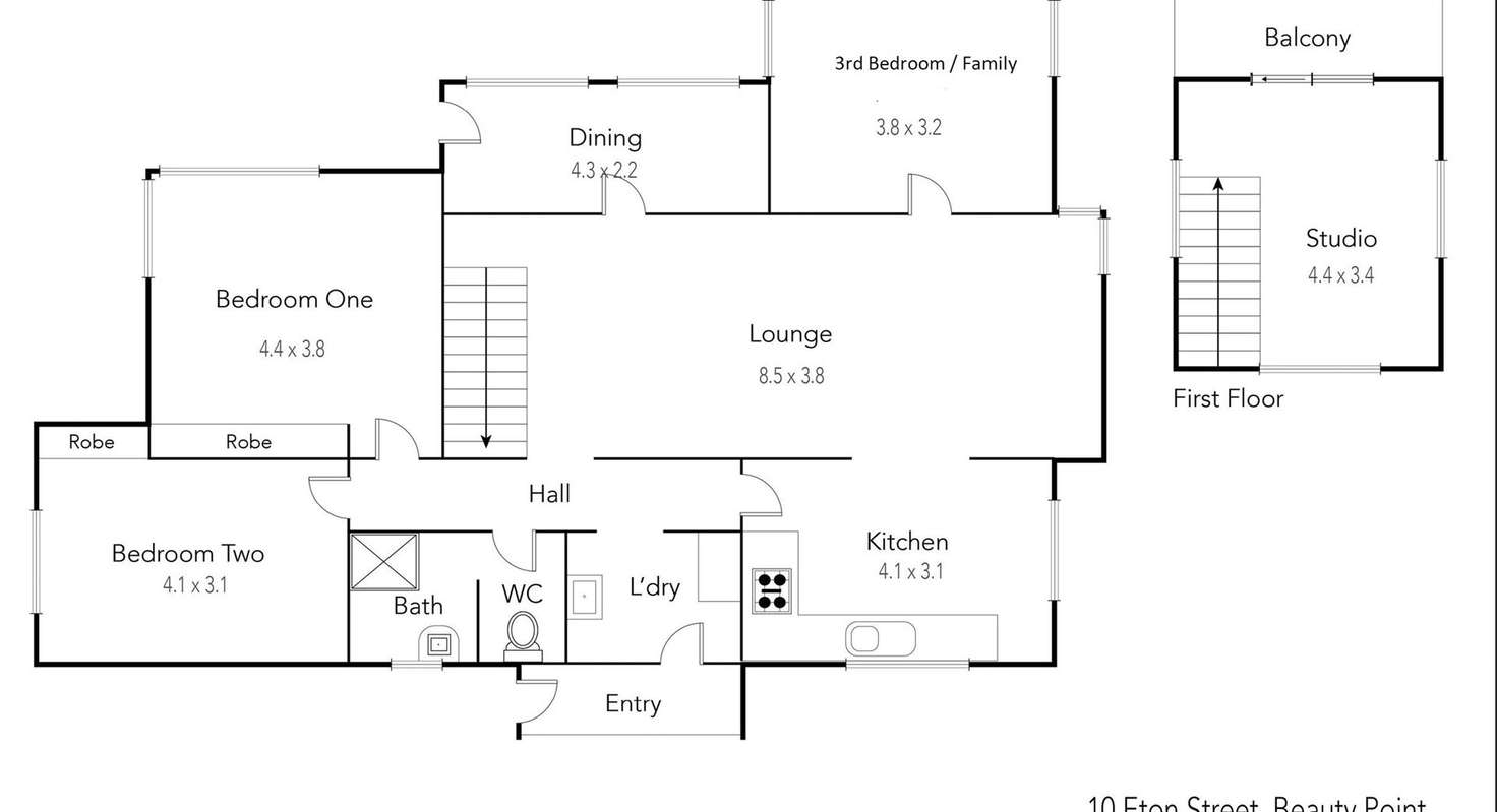 Floorplan of Homely house listing, 10 Eton Street, Beauty Point TAS 7270