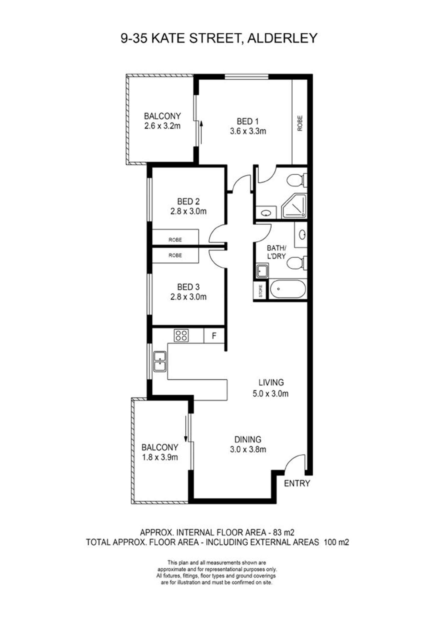 Floorplan of Homely unit listing, 9/35 Kate Street, Alderley QLD 4051