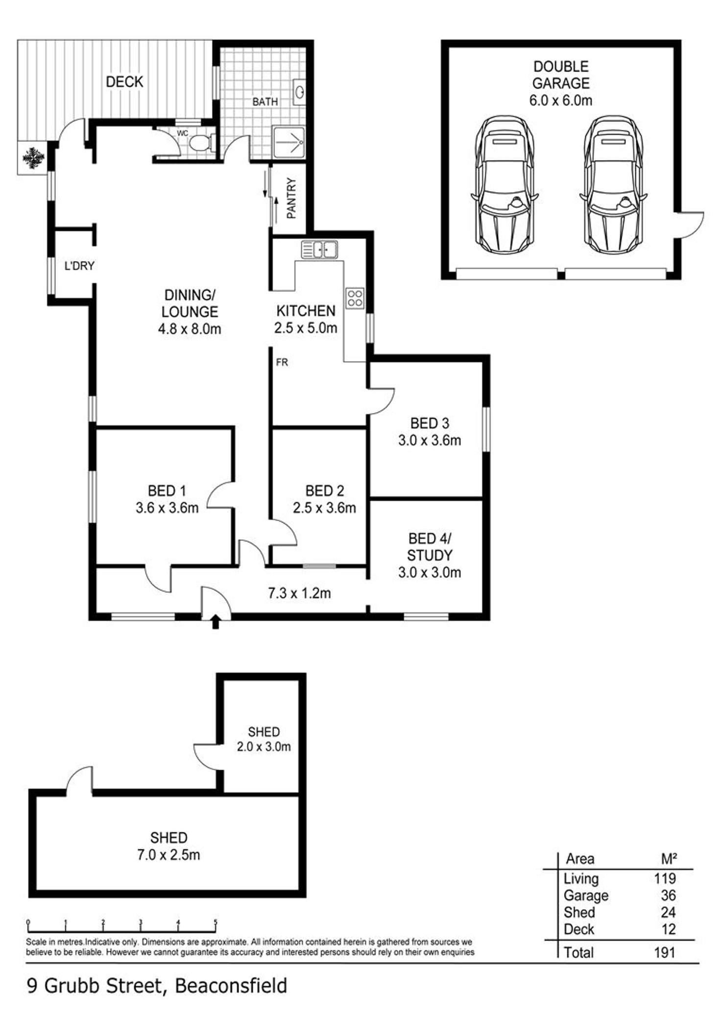 Floorplan of Homely house listing, 9 Grubb Street, Beaconsfield TAS 7270