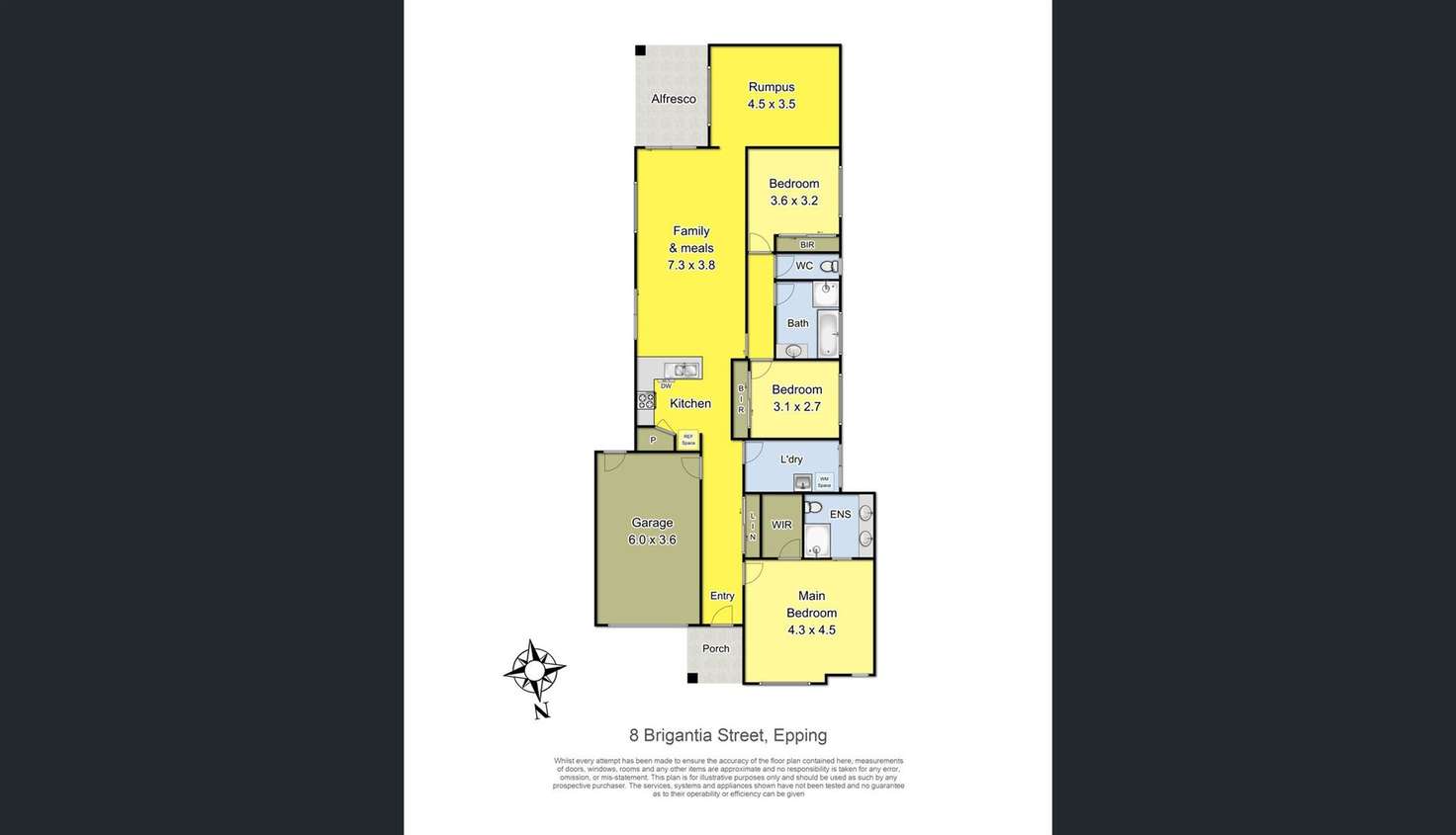Floorplan of Homely house listing, 8 Brigantia Street, Epping VIC 3076