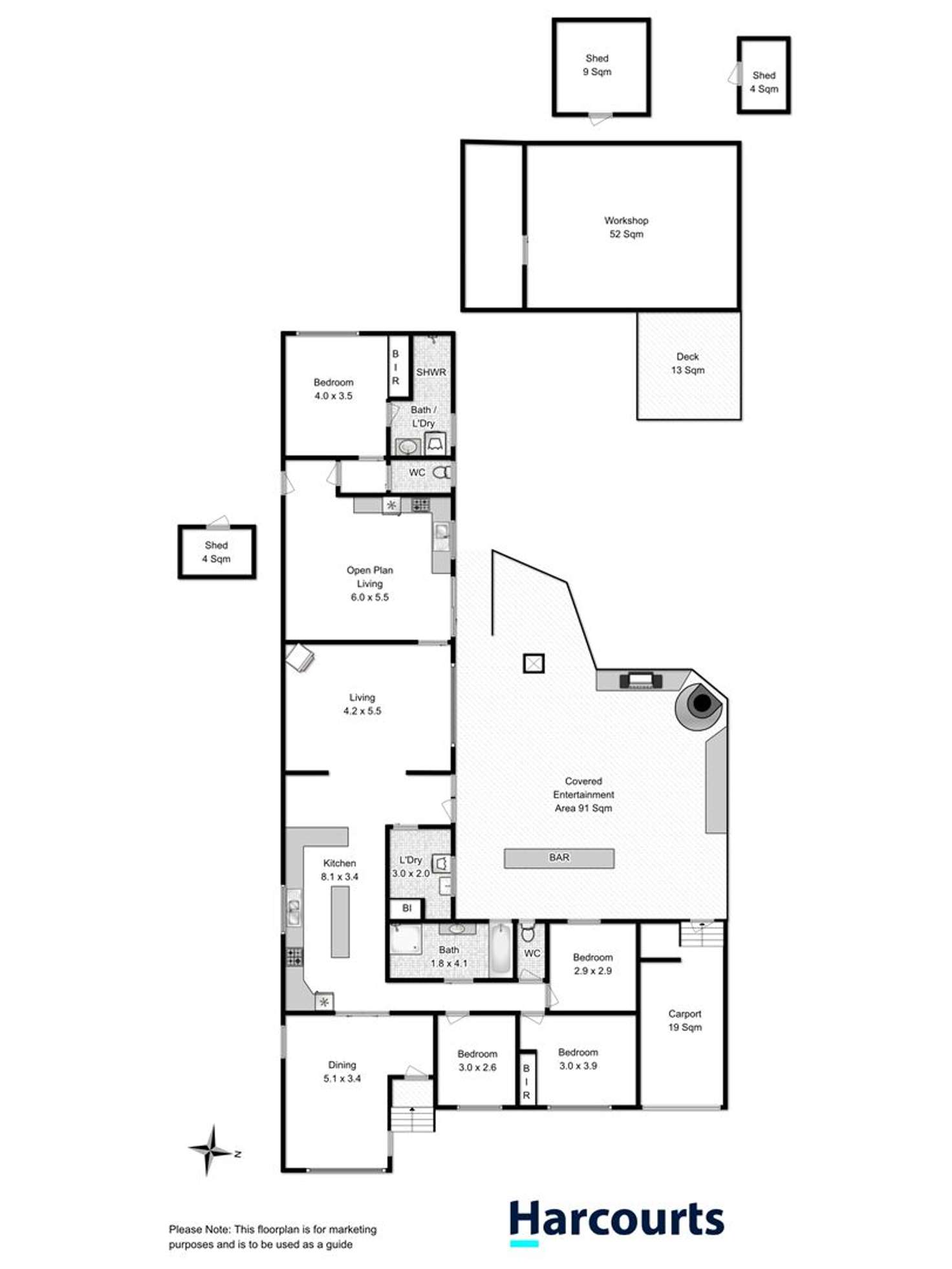 Floorplan of Homely house listing, 342 Brooker Highway, Moonah TAS 7009